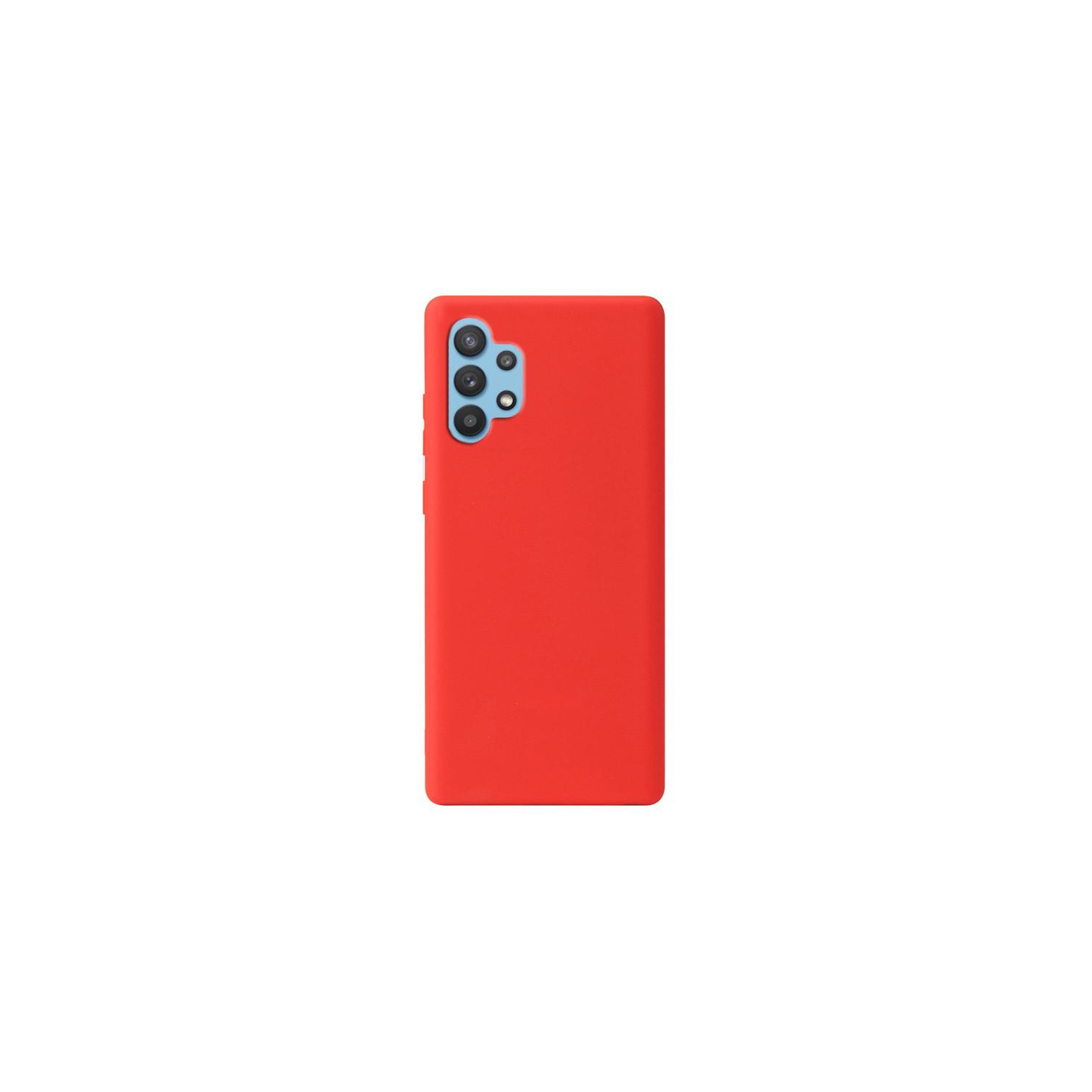 PANDACO Soft Shell Matte Red Case for Samsung Galaxy A32 4G