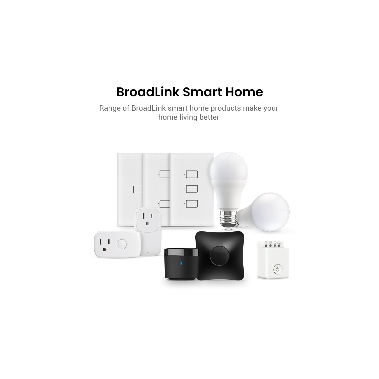 BroadLink Smart Plug, Mini Wi-Fi Timer Smart Outlet Socket Works with Alexa/Google Home/IFTTT, No Hub Required, Remote Control Anywhere