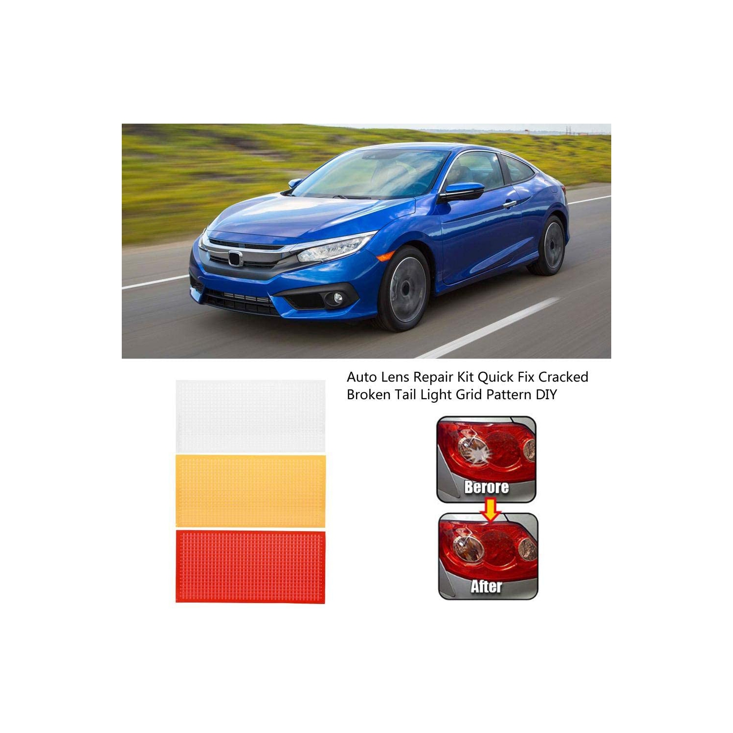 ISTAR Auto Lens Repair Kit Car Lights Crack Repair Film Multi-Pack Headlight Taillight Repair Tools