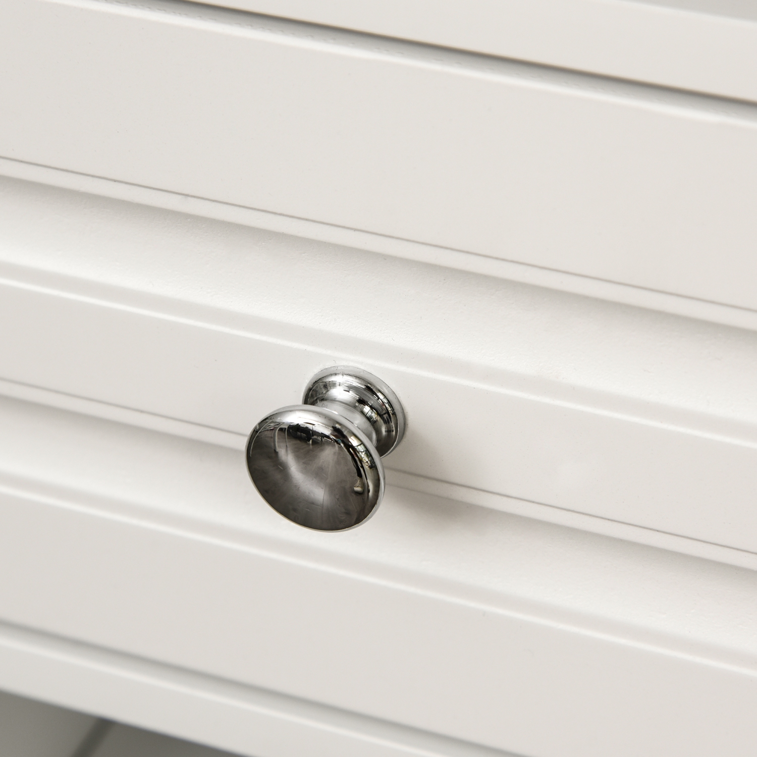 HOMCOM – Buffet, armoire de cuisine de 46&nbsp;po avec porte-bouteilles et tiroir, bar à café, blanc