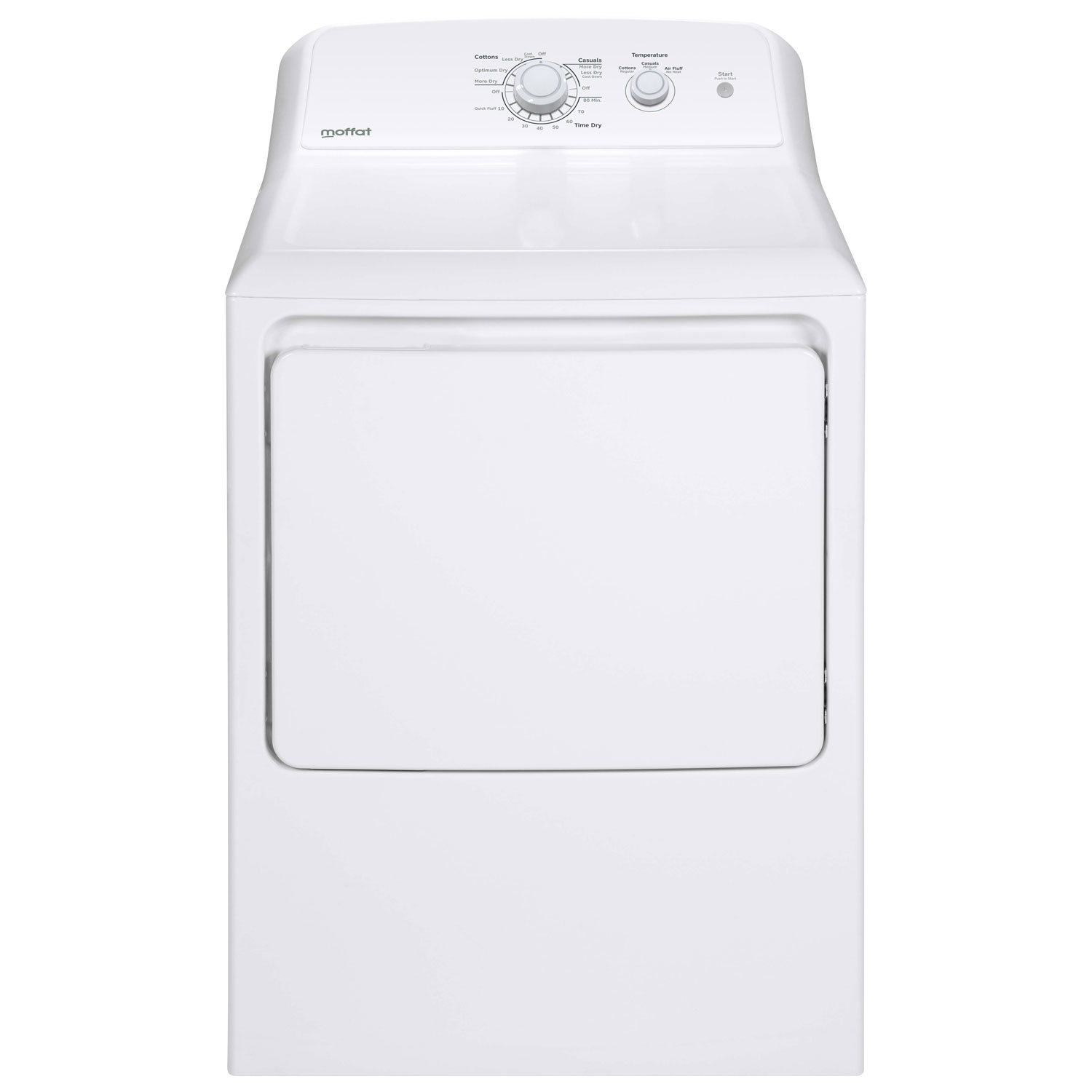 Moffat 6.2 Cu. Ft. Electric Dryer - White