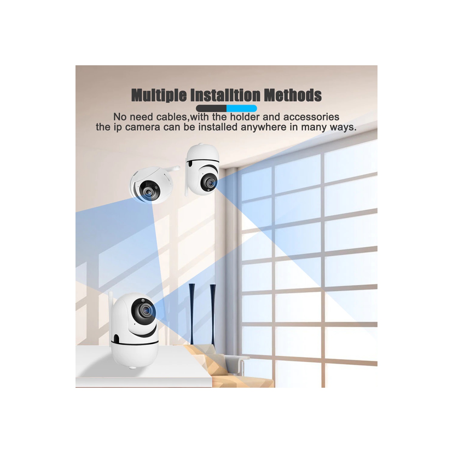 Mini caméra IP Wi-Fi HD1080P Tuya caméra d’intérieur système de surveillance Wi-Fi vision nocturne système d’alarme à détection de mouvement