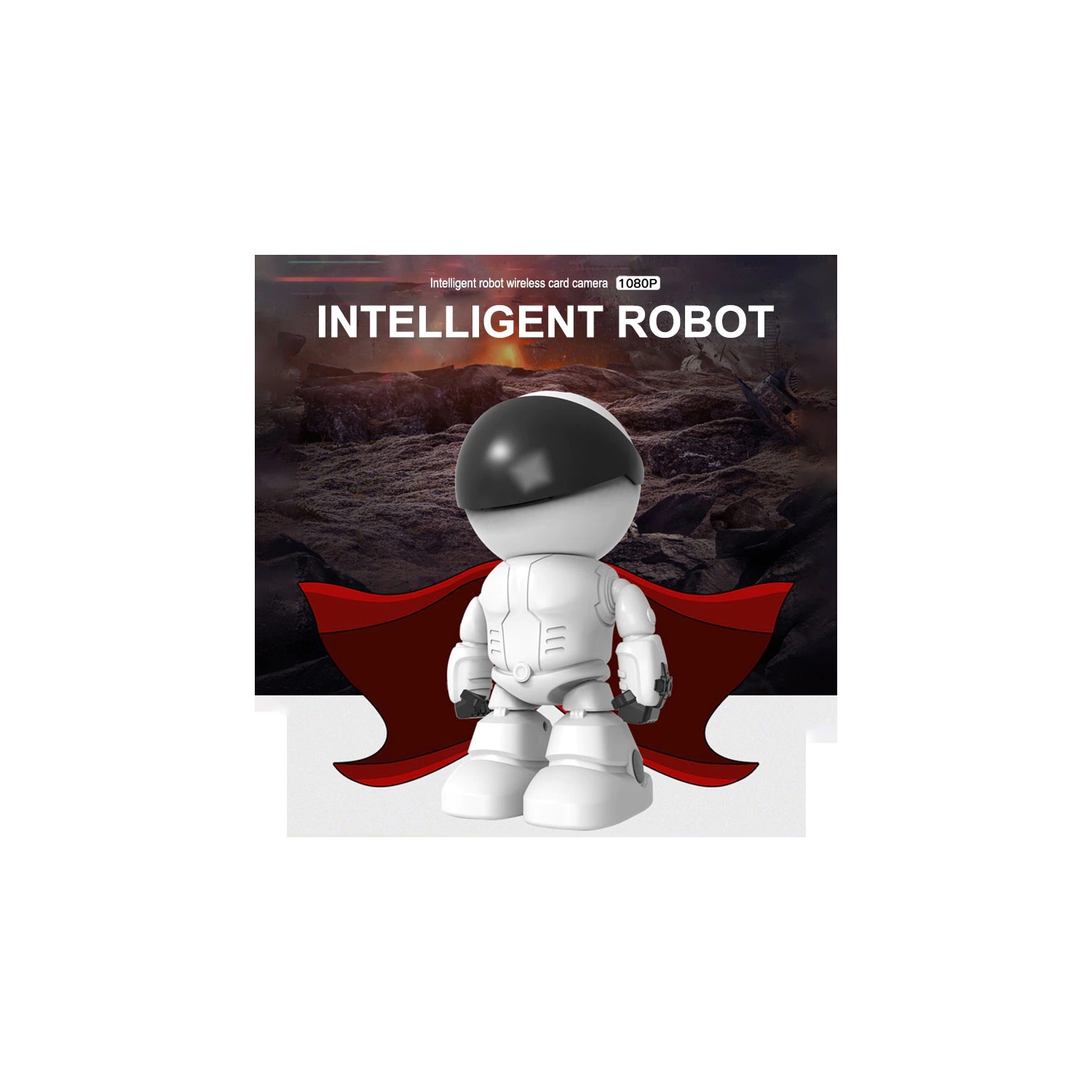 Caméra IP de surveillance résidentielle robot caméra de suivi intelligent Wi-Fi sans fil interphone surveillance vidéo 1080p nuage/stockage de cartes