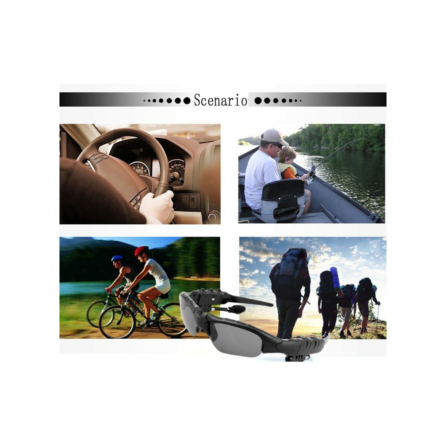 Wireless Bluetooth Headphones Sunglasses Anti-ray Stereo Music Bluetooth Headphones Support Both Headset and Hands-Free