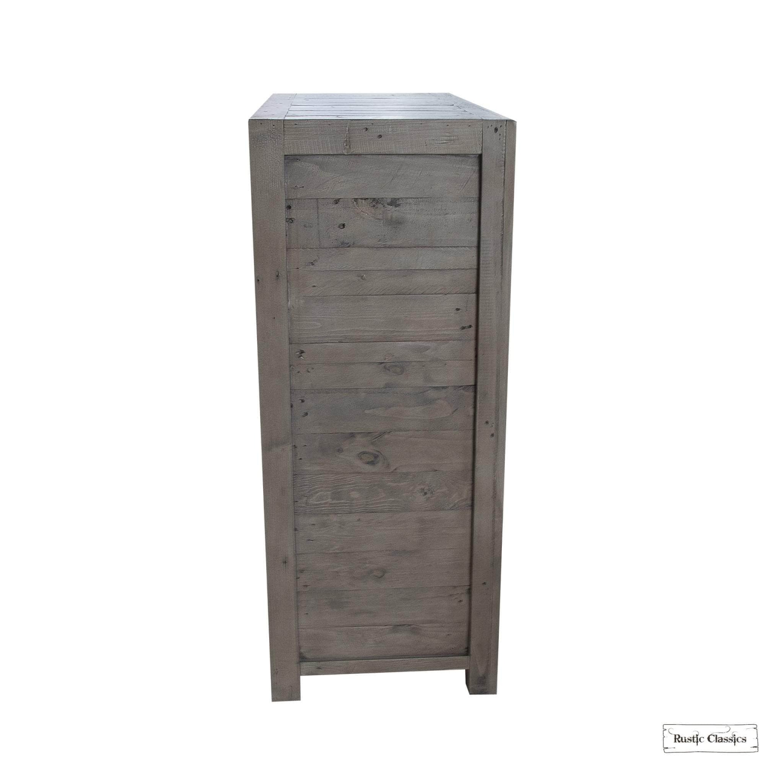 Commode à 6 tiroirs en bois récupéré Whistler rustique Classics, gris
