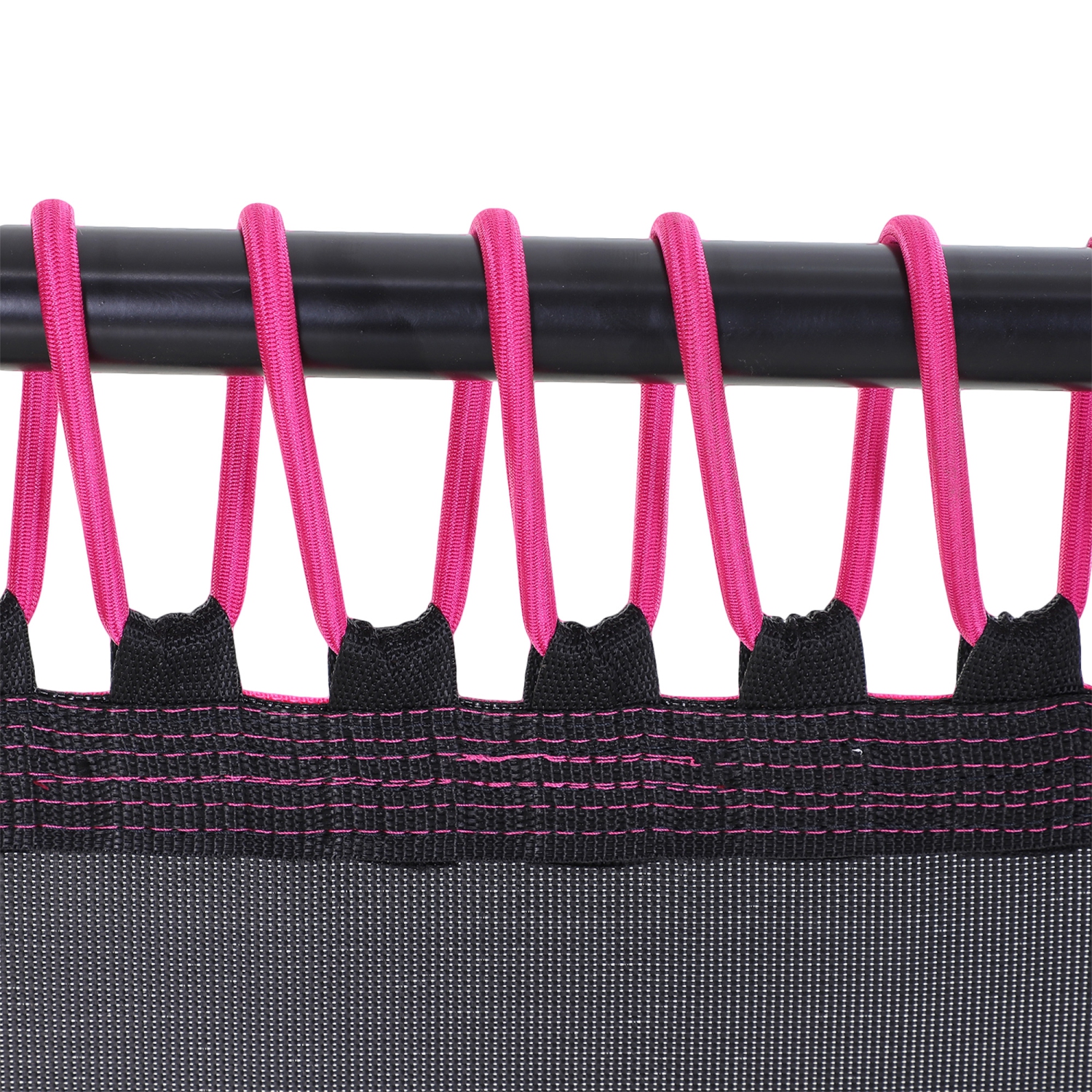 Soozier 48" Adult Hexagon Rebounder Trampoline Fitness Bungee Jumping Cardio Trainer Outdoor Bouncer Jumper Adjustable Bar Pink