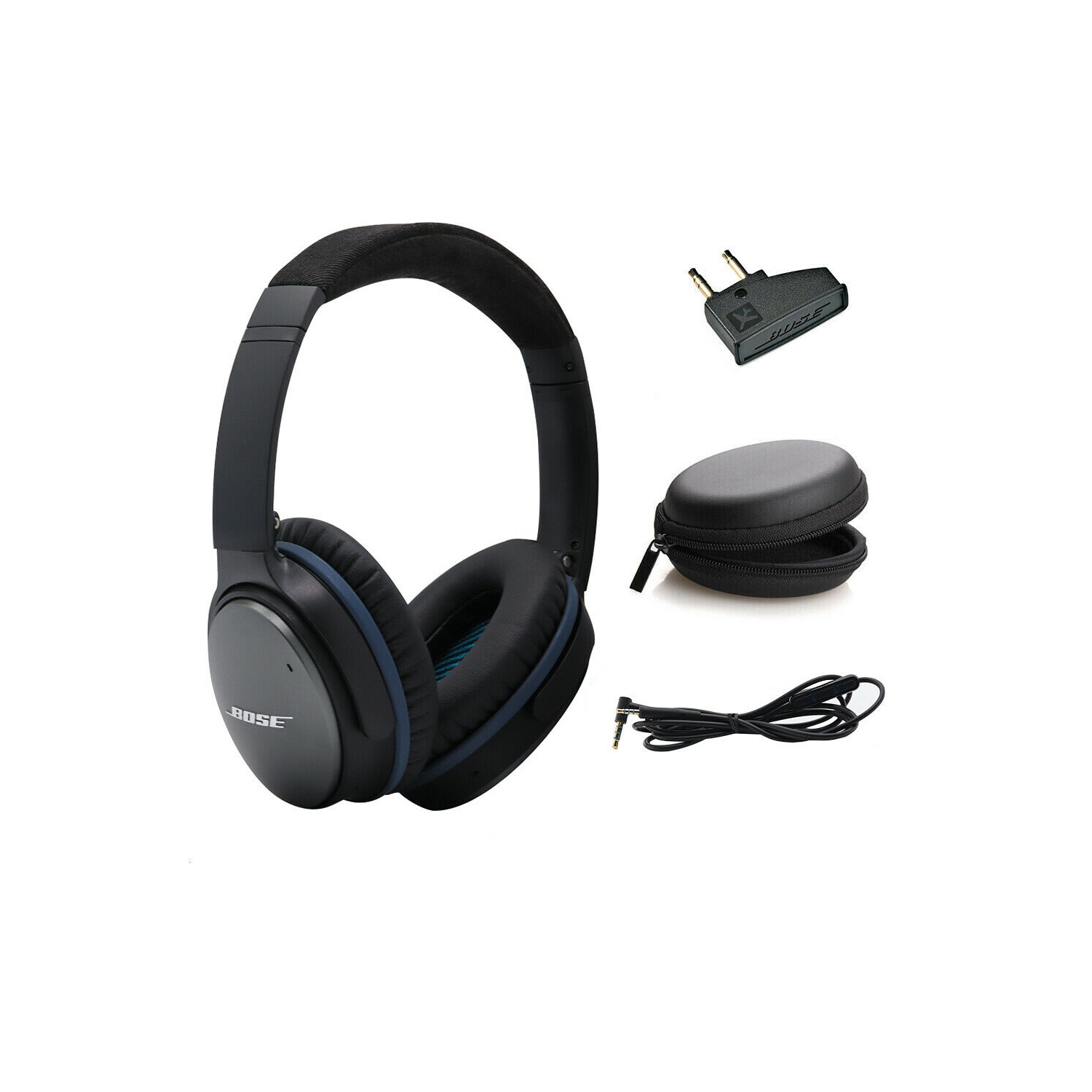 Refurbished (Good) - Bose QuietComfort 25 Acoustic Noise Cancelling Headphones QC25 Wired Headsets