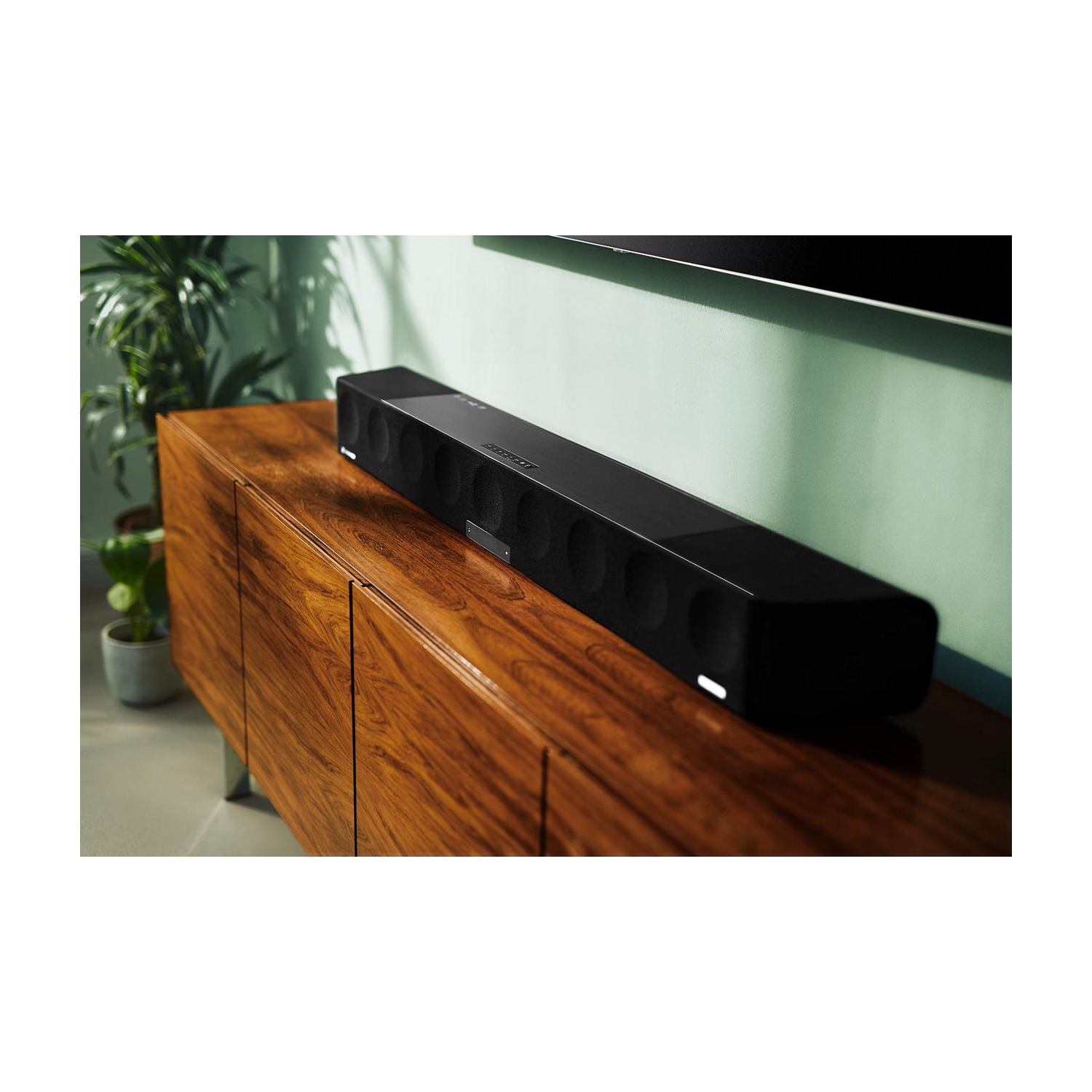 Remis à neuf - Barre de son AMBEO de Sennheiser - Expérience 3D immersive 5.1.4 canaux avec Dolby Atmos et DTS:X - Noir - Remis à neuf certifié