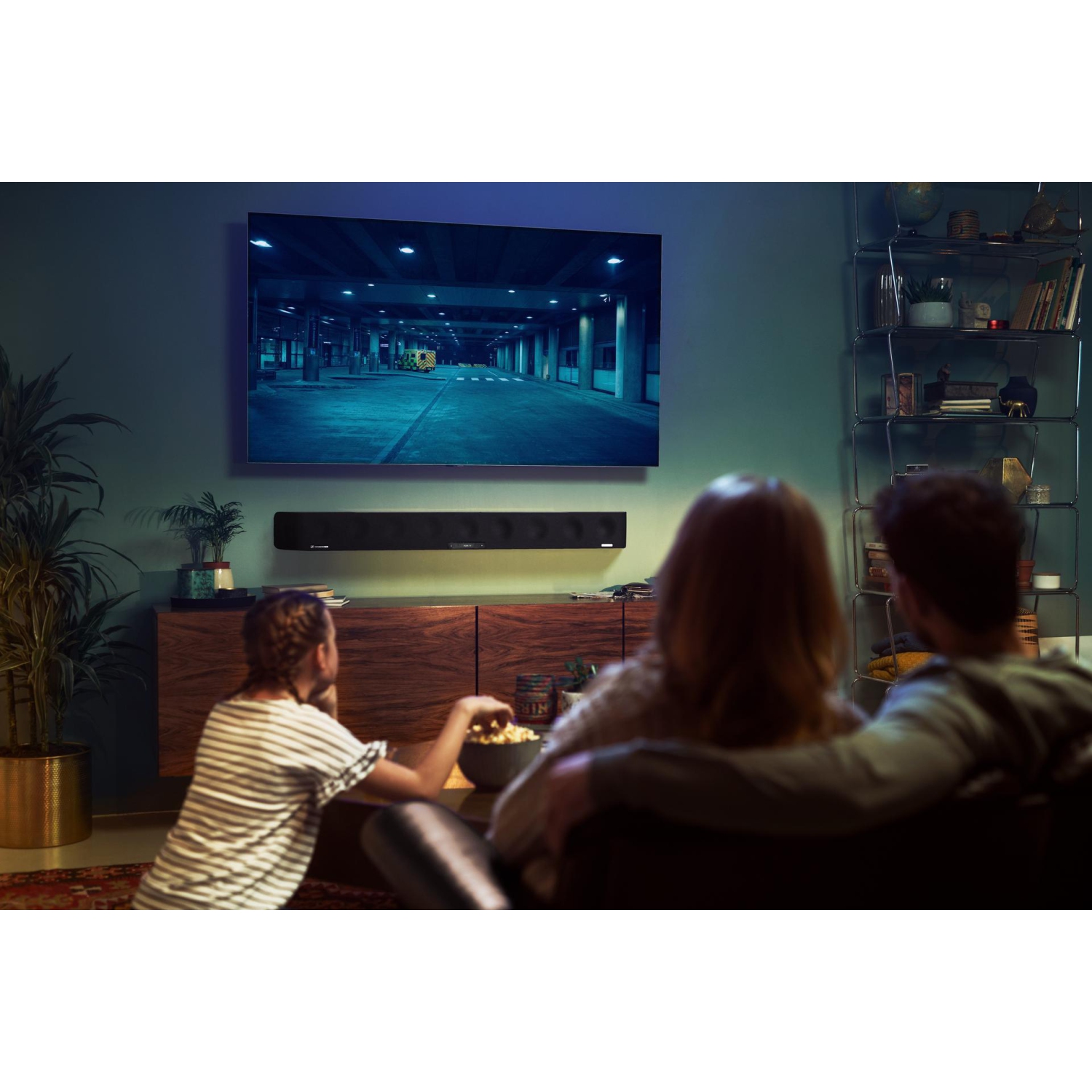 Remis à neuf - Barre de son AMBEO de Sennheiser - Expérience 3D immersive 5.1.4 canaux avec Dolby Atmos et DTS:X - Noir - Remis à neuf certifié