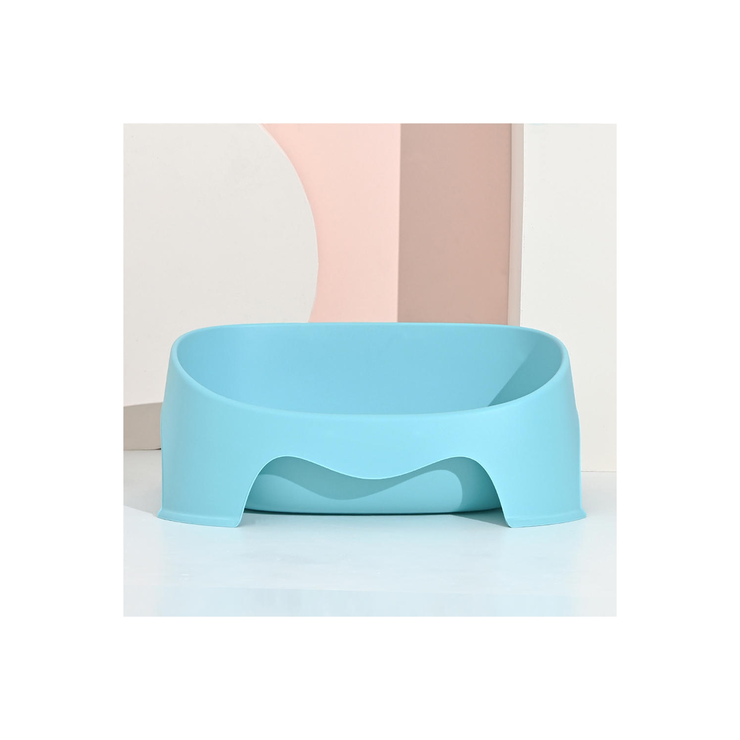 Bac à litière en plastique coloré écologique et durable pour chats bac à litière pour chats