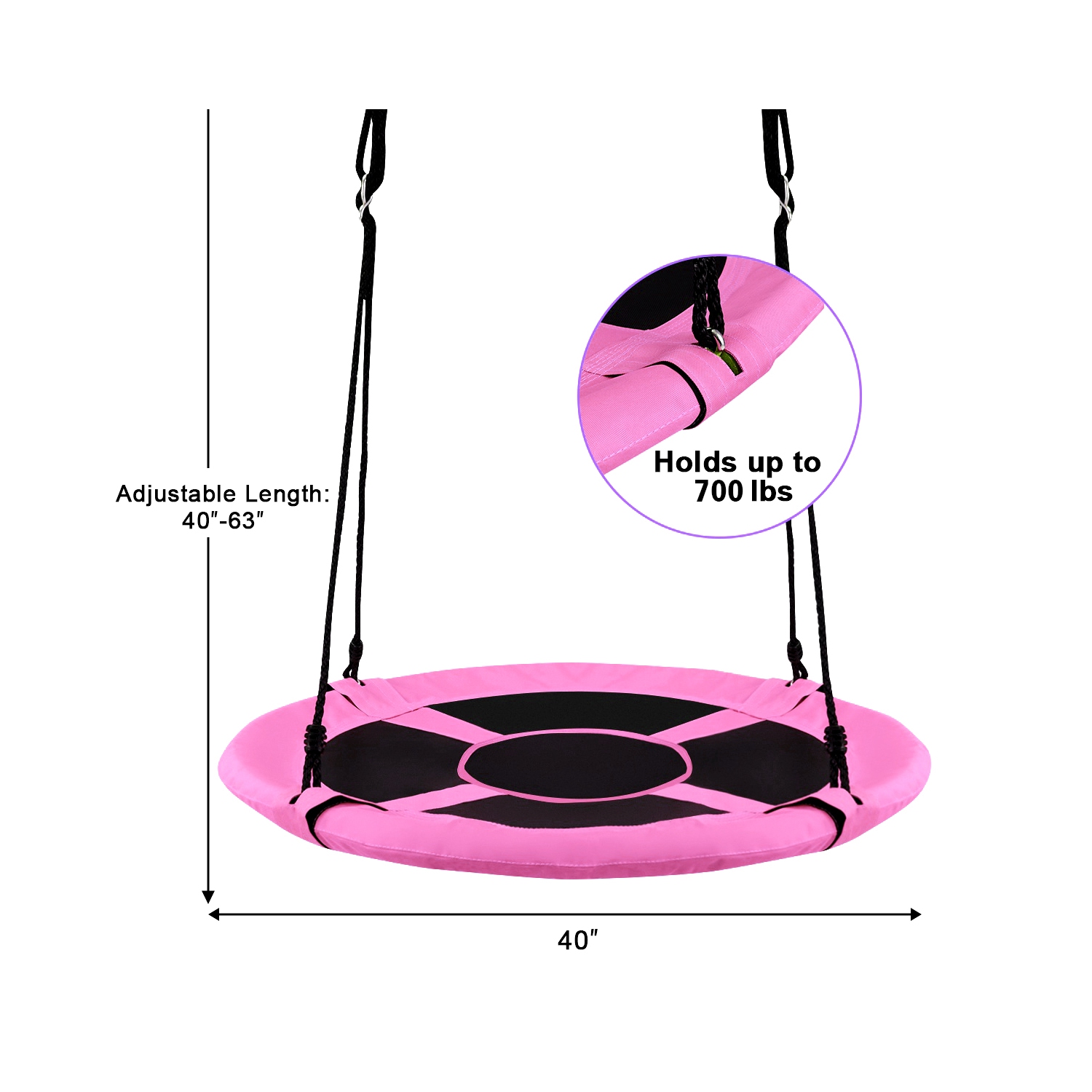 Ensemble de jeu extérieur extérieur avec soucoupe volante 40&nbsp;po de Goplus Cadeau de Noël pour enfants