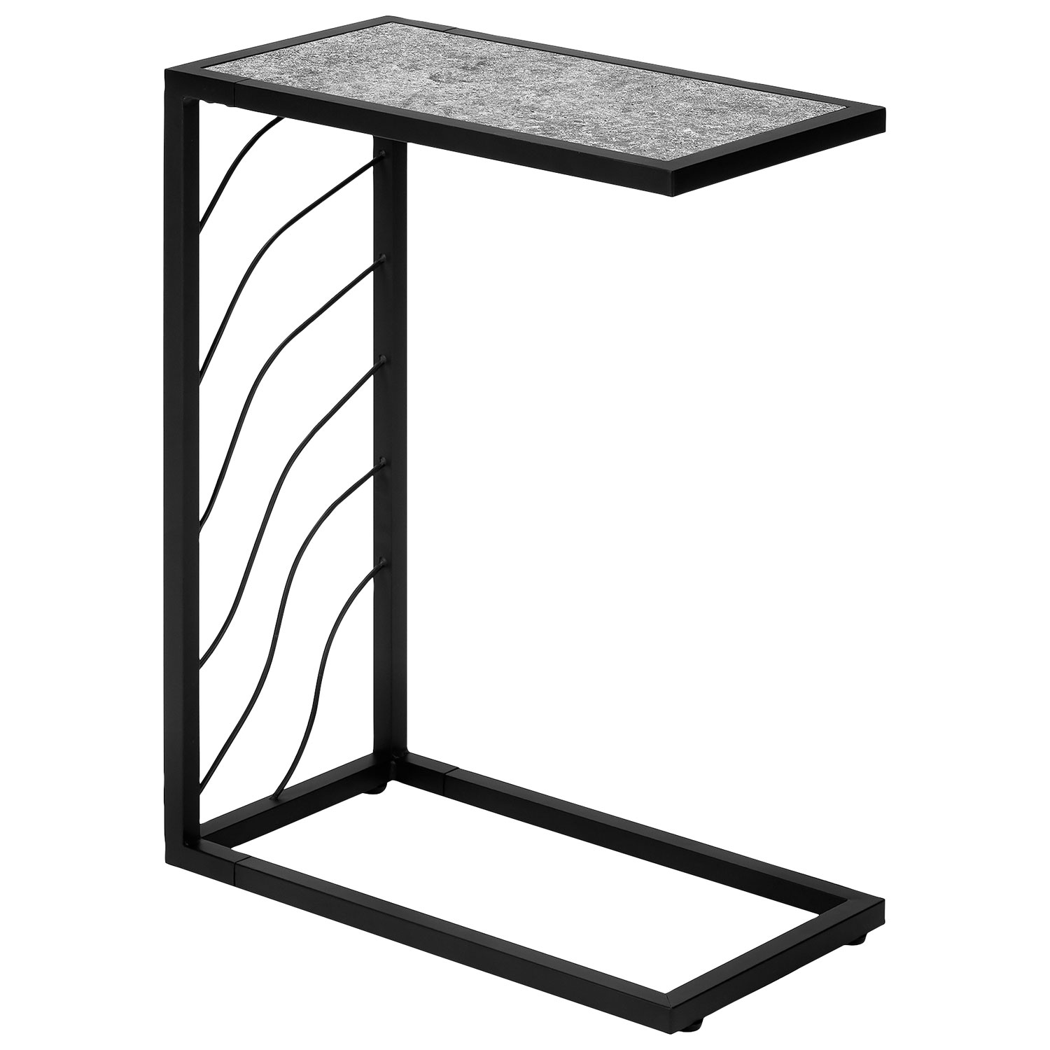 Monarch Contemporary Rectangular Accent Table - Grey