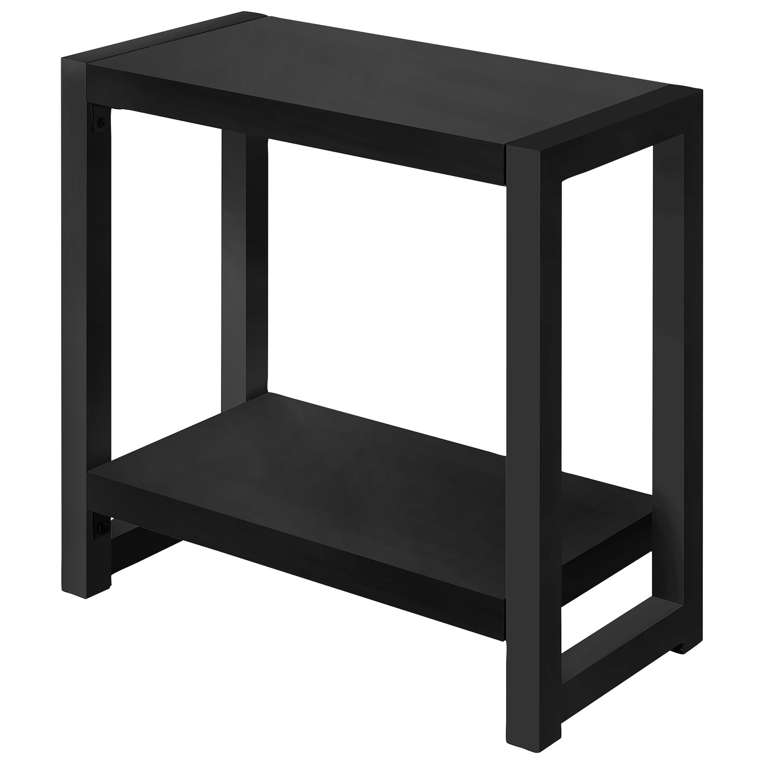 Table de bout rectangulaire contemporaine de Monarch - Noir
