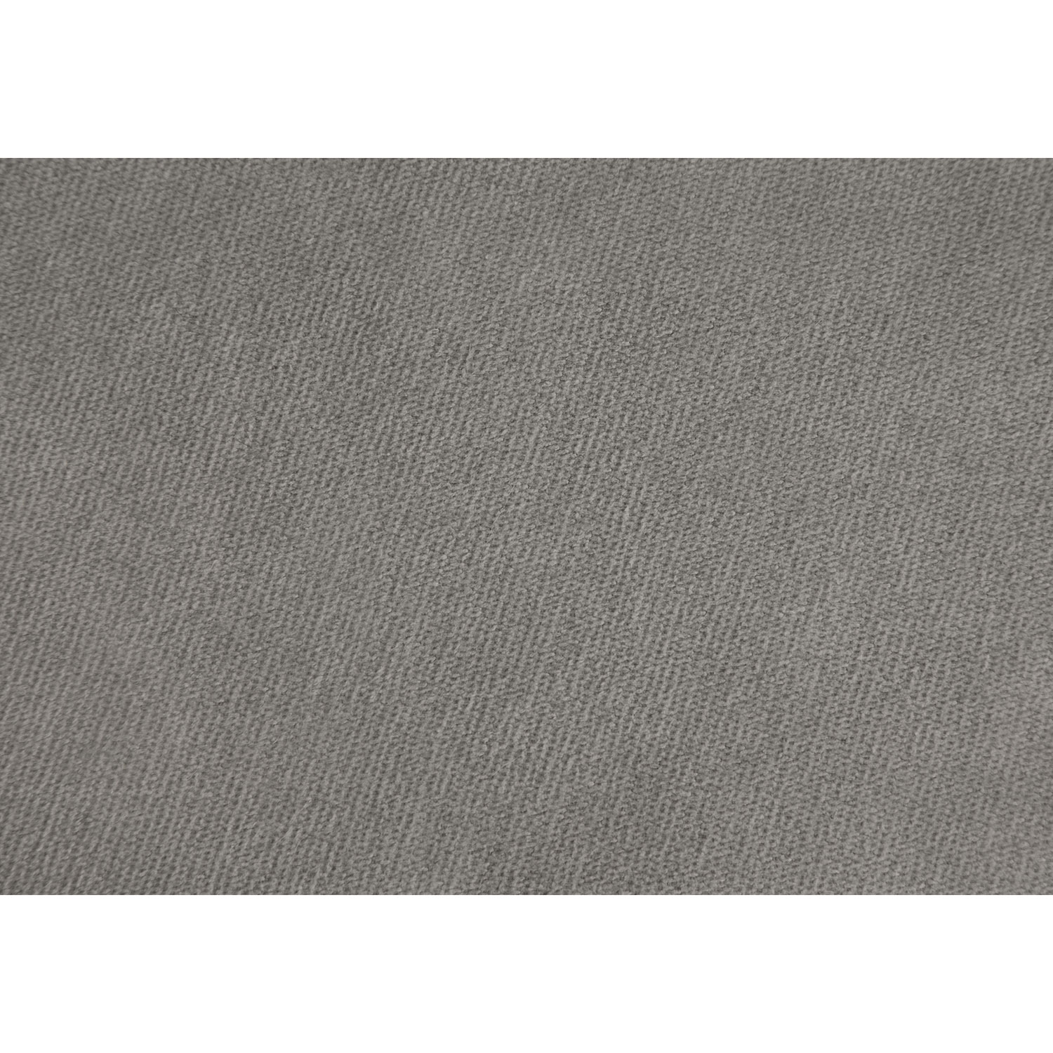 Pouf rond en tissu à pattes effilées de Monarch - Gris/Doré