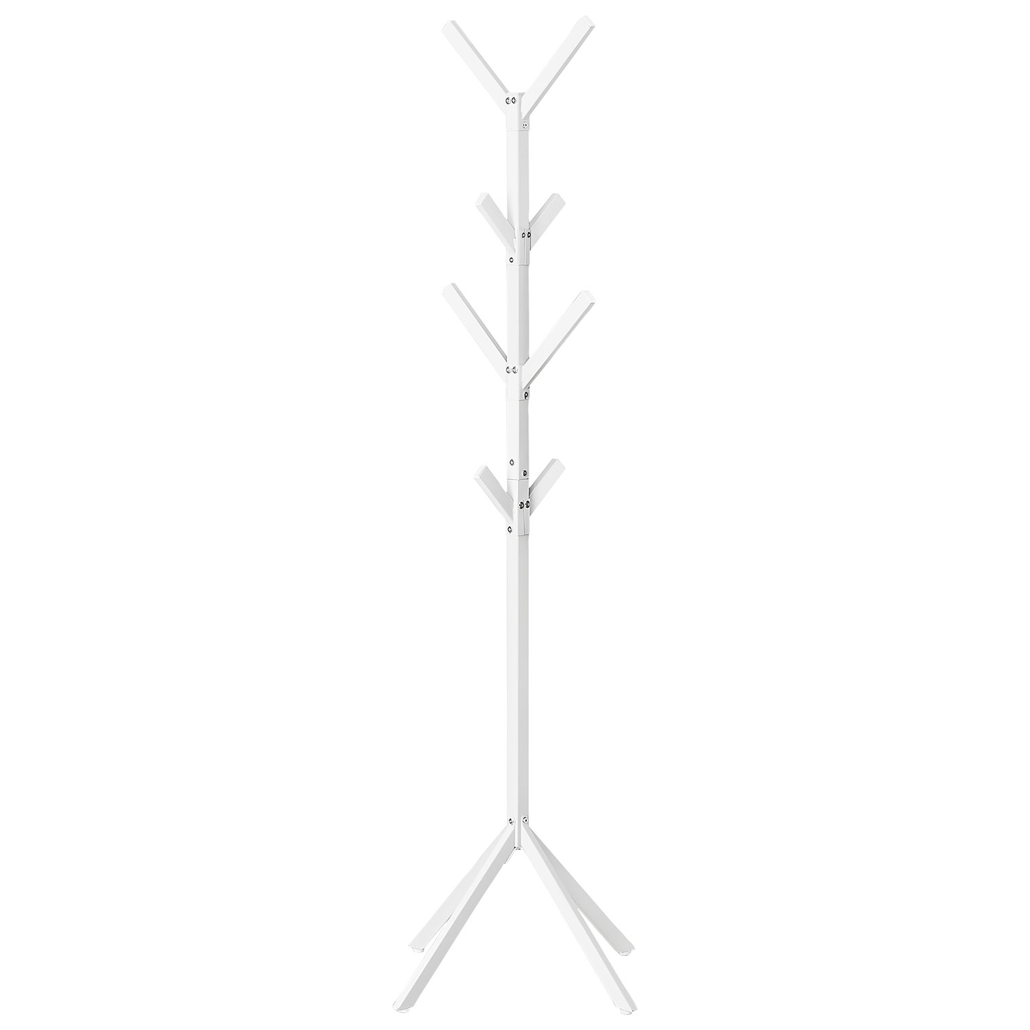 Monarch Modern 70" Metal Coat Rack - White