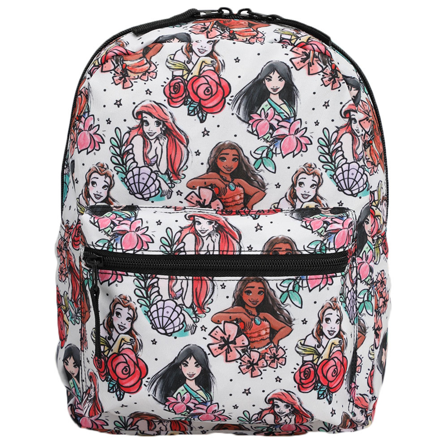 Mini sac à dos en nylon imprimé des princesses de Disney
