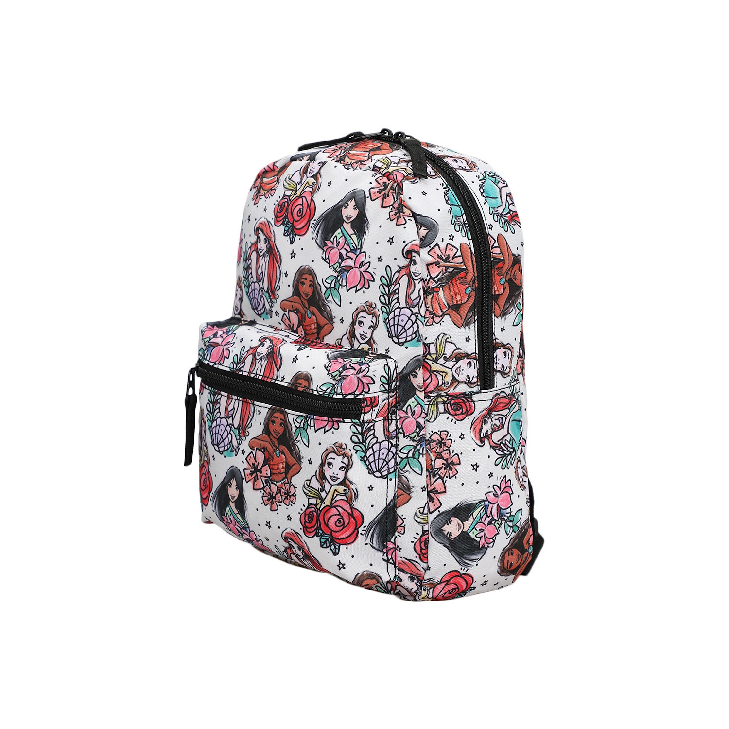 Mini sac à dos en nylon imprimé des princesses de Disney