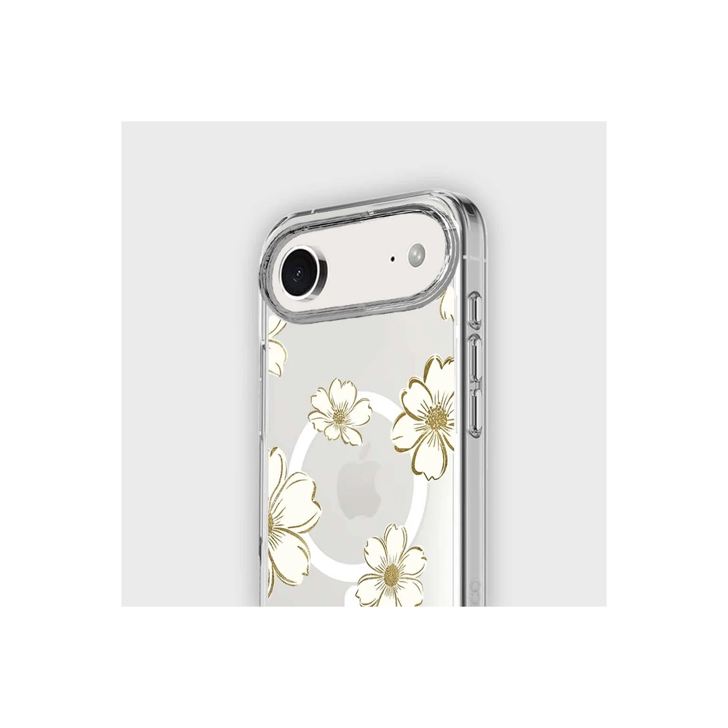 iPhone Air Gold Pattern Clear Case With MagSafe