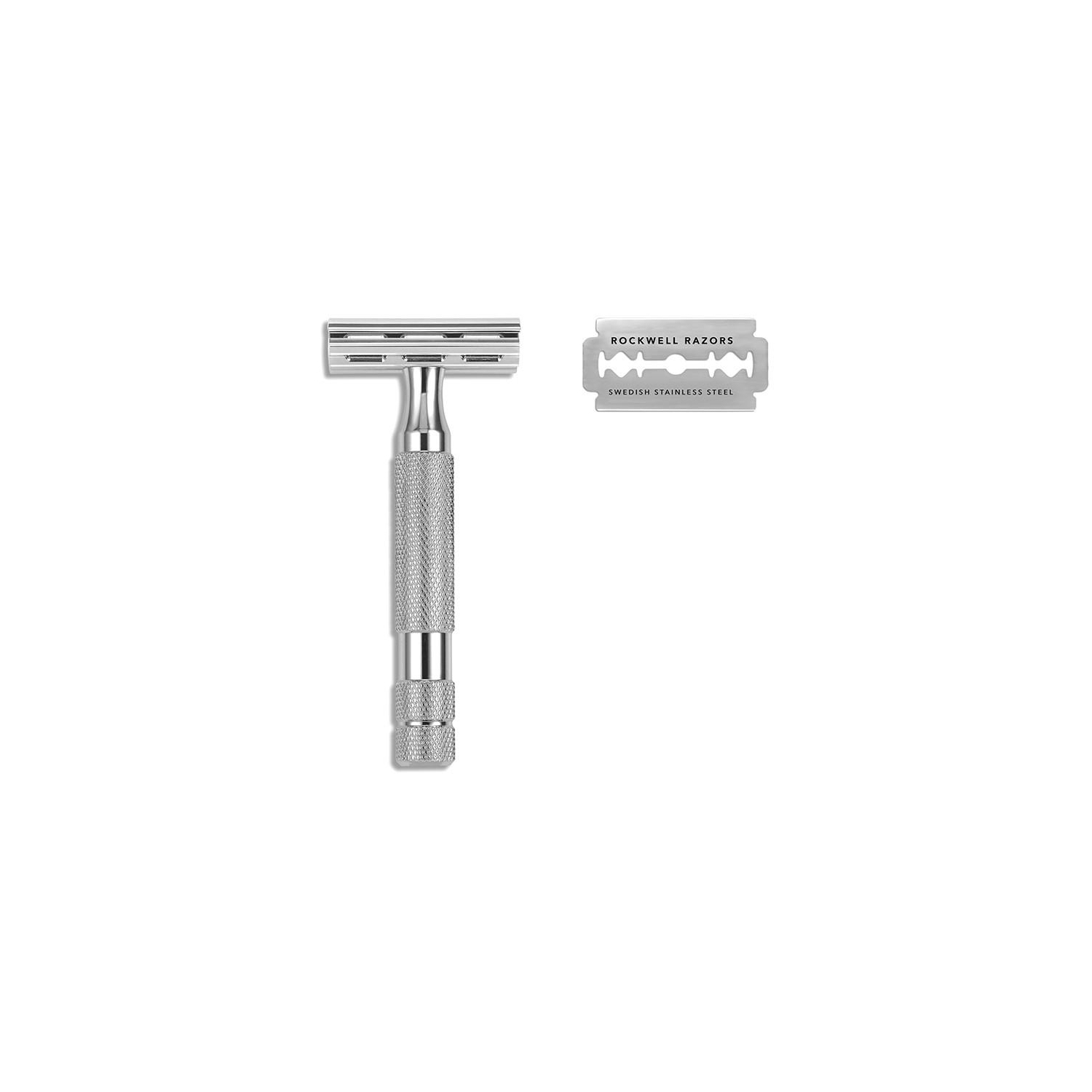 Rockwell Razors 2C Double Edge Razor - White Chrome