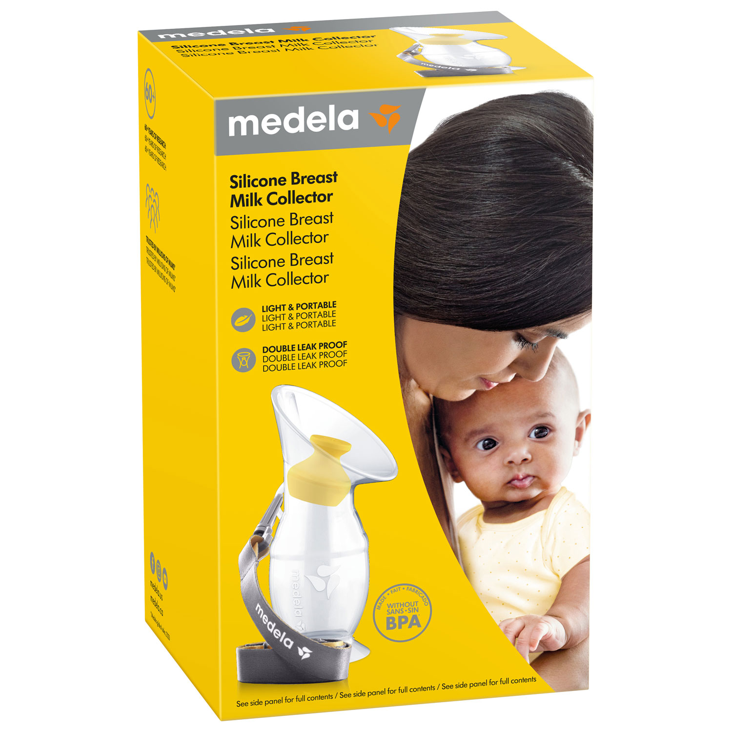 Collecteur de lait maternel en silicone de Medela