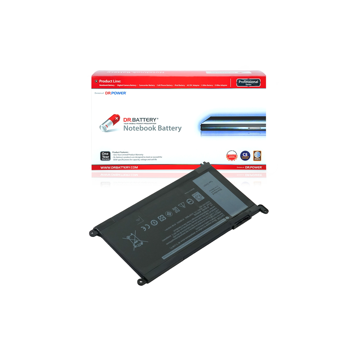 DR. BATTERIE - Remplacement pour Dell Chromebook 11 Chromebook 3189 Education 2-in-1 / 3180 / 051KD7 / 0FY8XM