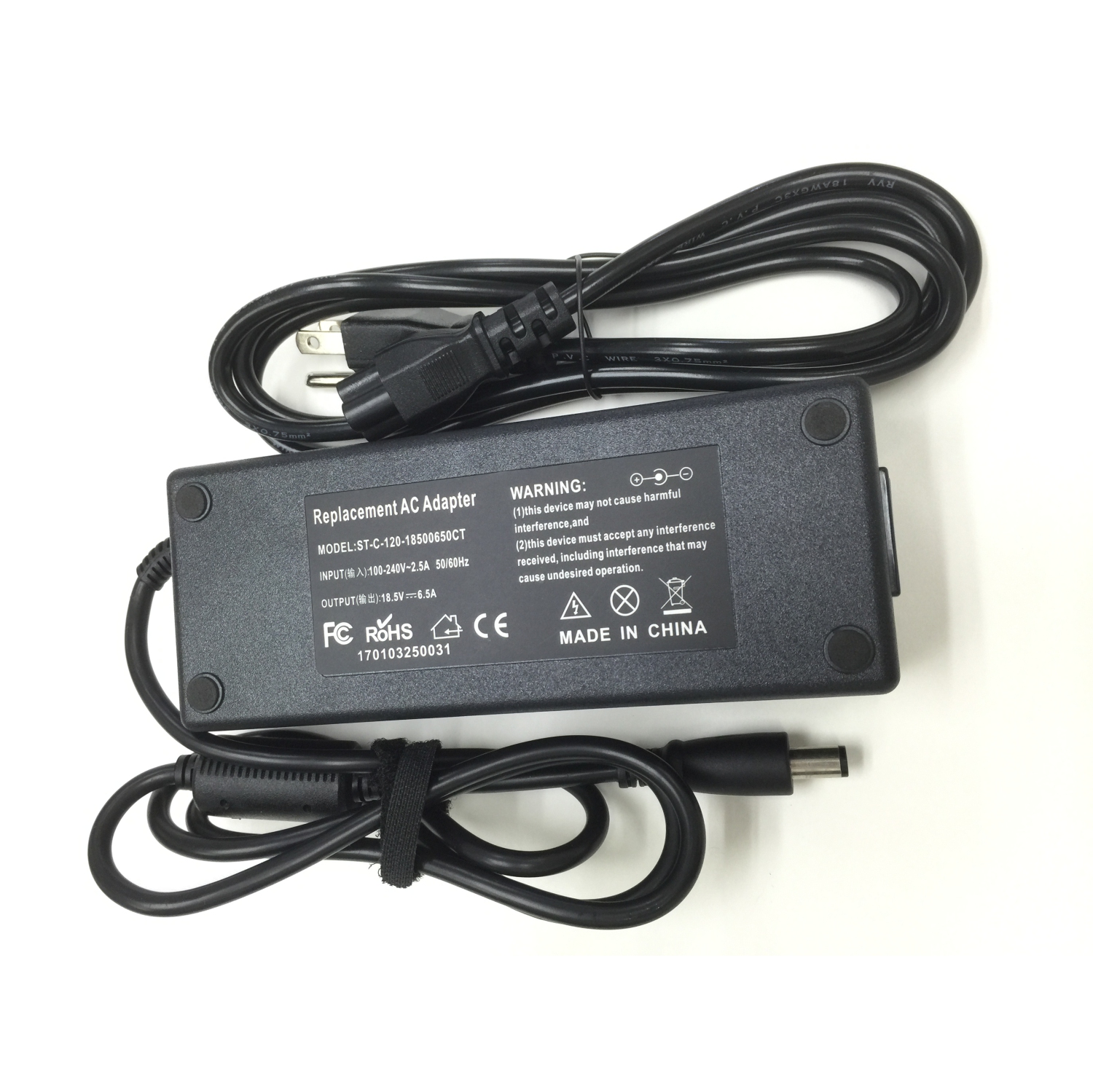 120W 7.4mm x 5.0mm Cordon d'alimentation du chargeur adaptateur secteur pour HP Pavilion dv7-1212ea dv7-6000el