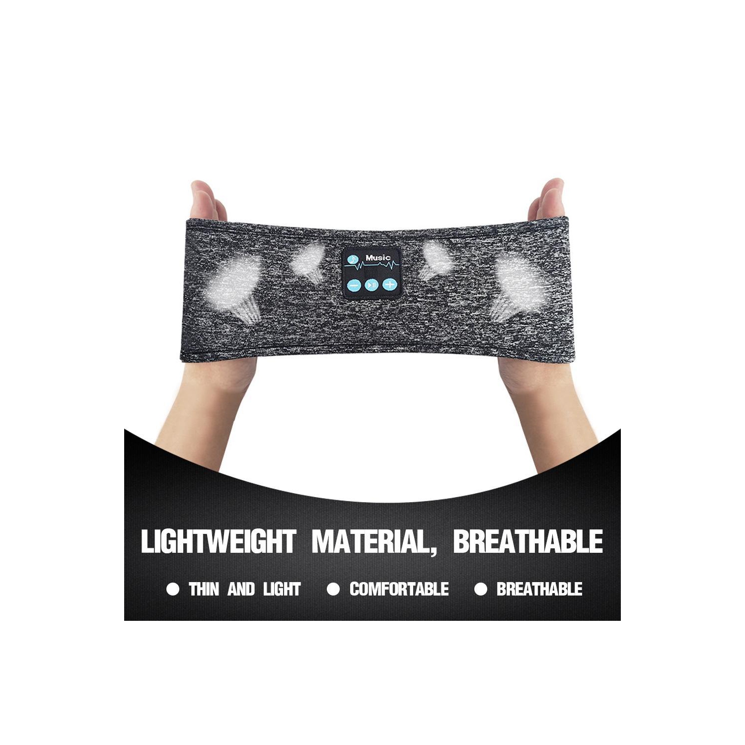 Wireless Music Bluetooth Headband Running Sleep Portable Earphone SP