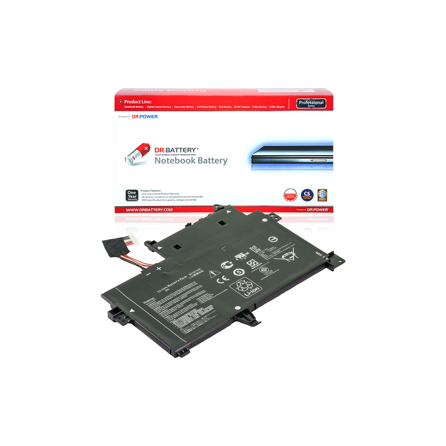 DR. BATTERY - Replacement for Asus Transformer Book Flip TP500LN-DN119H / TP500LN-DN136H / B31N1345 / B31NI345
