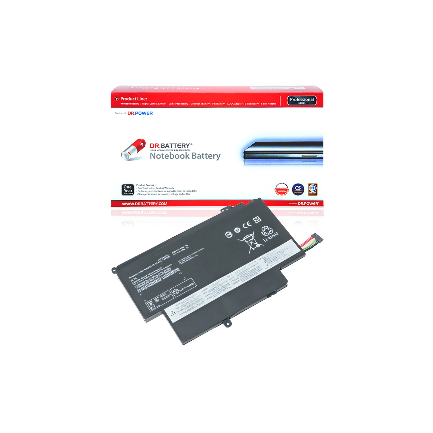 DR. BATTERIE - Remplacement pour Lenovo ThinkPad S1 Yoga 20CD002UUS / 20CD002VUS / 20CD002WUS / 45N1705 / 45N1706 / 45N1707