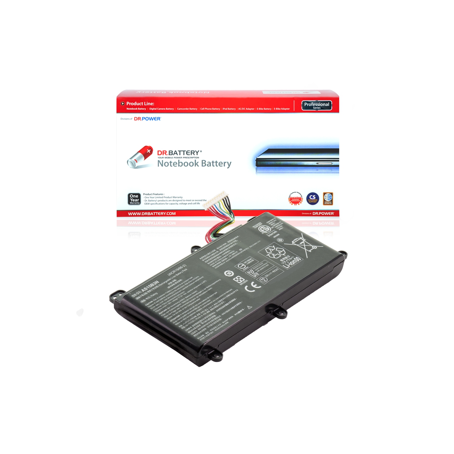 DR. BATTERY - Replacement for Acer Predator 15 G9-591-74KN / G9-591-74ZV / G9-591-76FP / KT.00803.004 / KT.00803.005