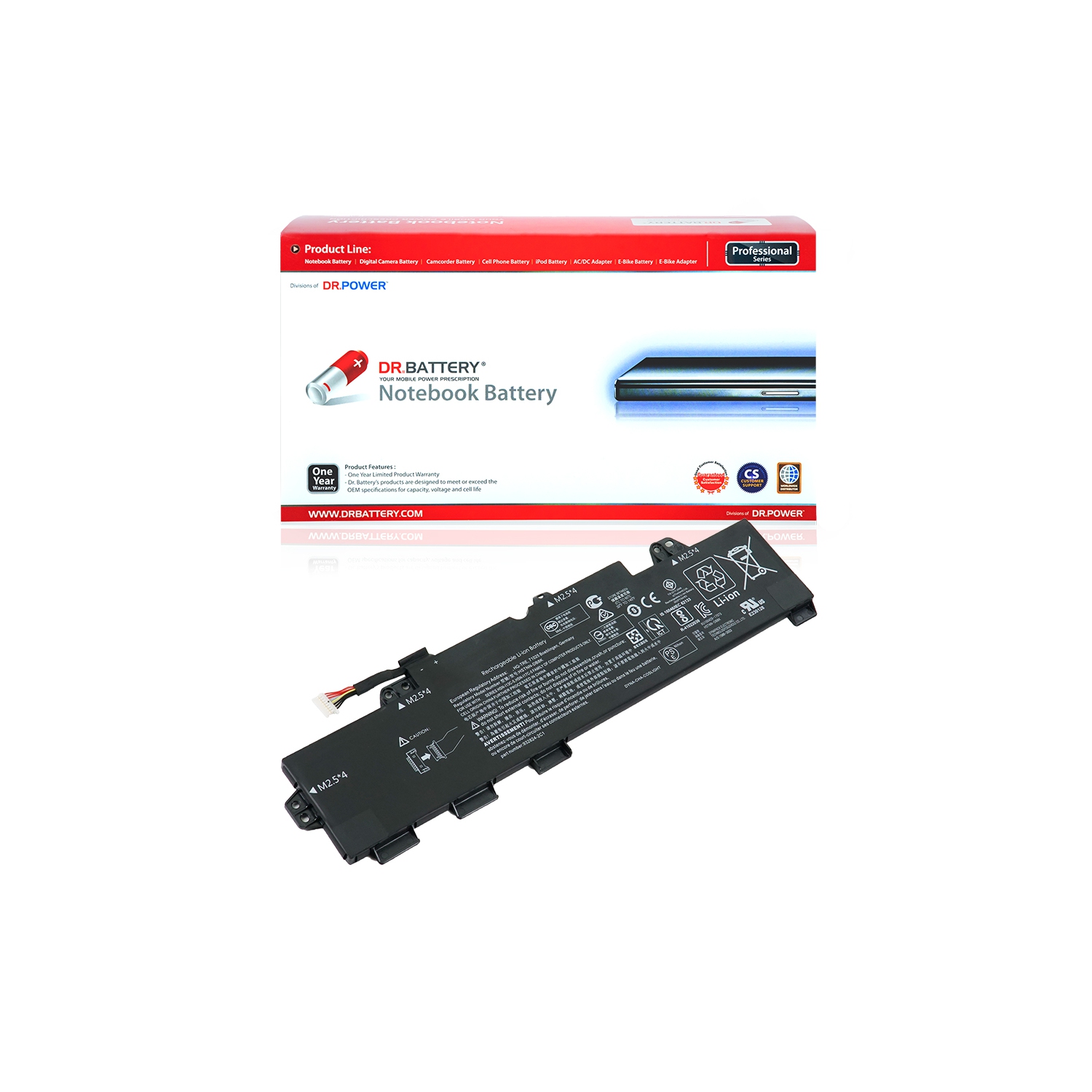 DR. BATTERIE - Remplacement pour HP Zbook 15u G5 / 15u G5 G536 / 932824-421 / 933322-855 / HSTNN-DB8K / HSTNN-LB8H / TT03XL