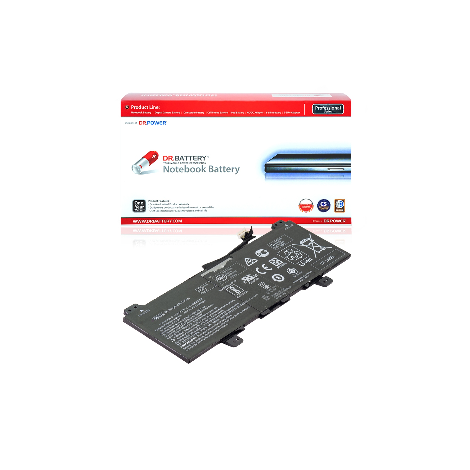 DR. BATTERIE - Remplacement pour HP Chromebook 14 G5 3NU64UT / 3PD87UT / 3PD95UT / 3QN41PA / GM02XL / HSTNN-DB7X / 917679-271