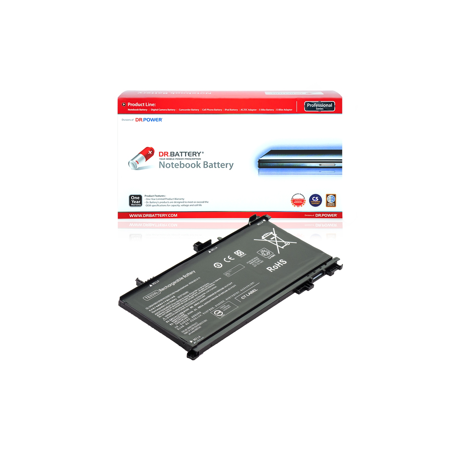 DR. BATTERIE - Remplacement pour HP Omen 15-ax000 / 15-ax002ng / 15-ax003ng / 15-ax004ng / 849910-850 / HSTNN-UB7A / TE03XL