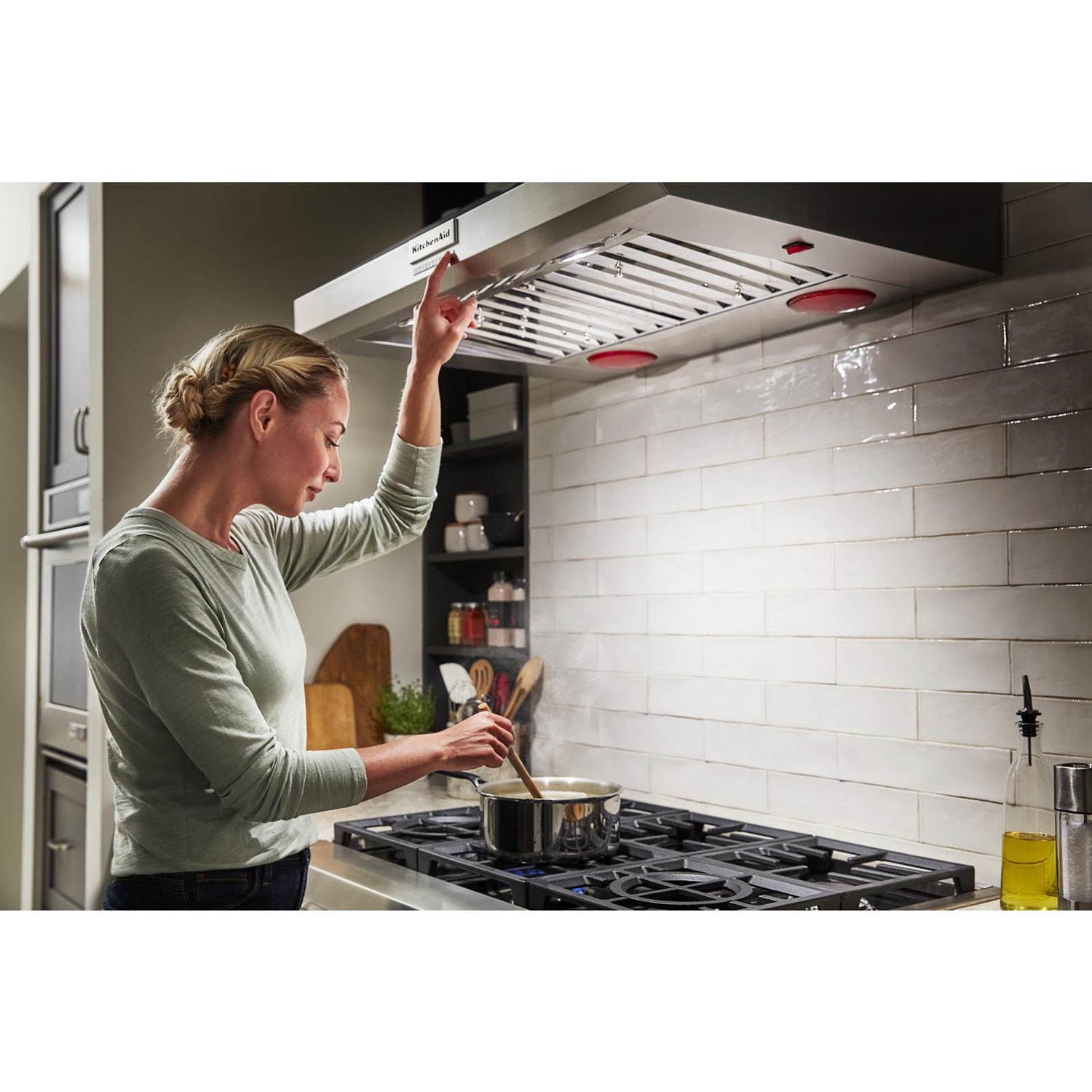 KitchenAid 36" Wall Mount Chimney Range Hood - Stainless Steel