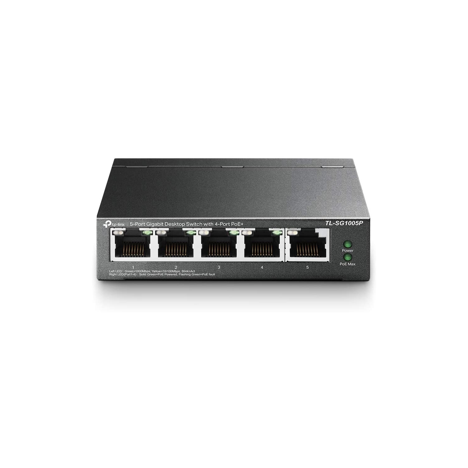 TP-Link – Commutateur PoE Gigabit à 5 ports 4 ports PoE @56W, ordinateur de bureau, prêt à l’emploi