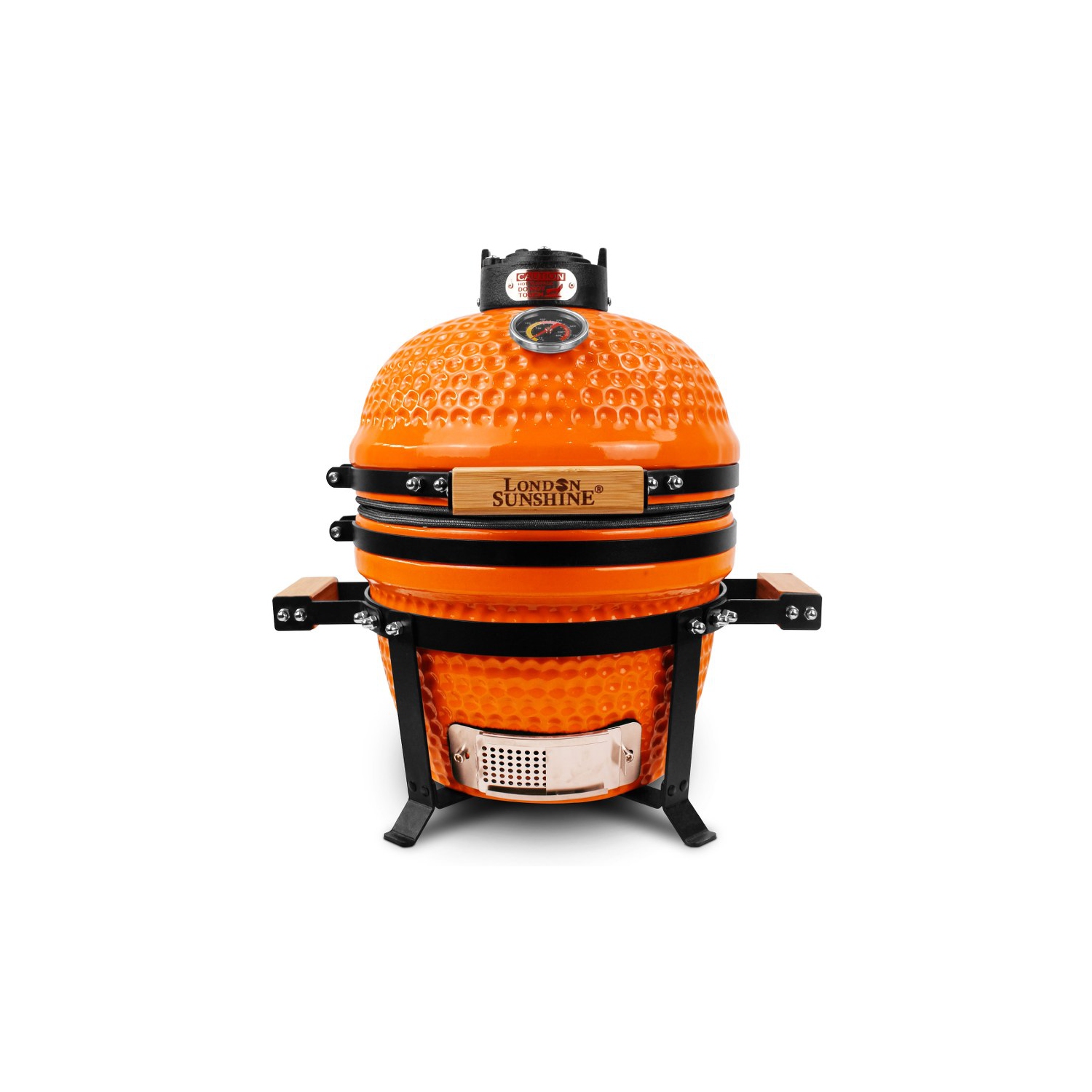 London Sunshine Ceramic Kamado Charcoal BBQ Griller - 13 inch Cadet Series