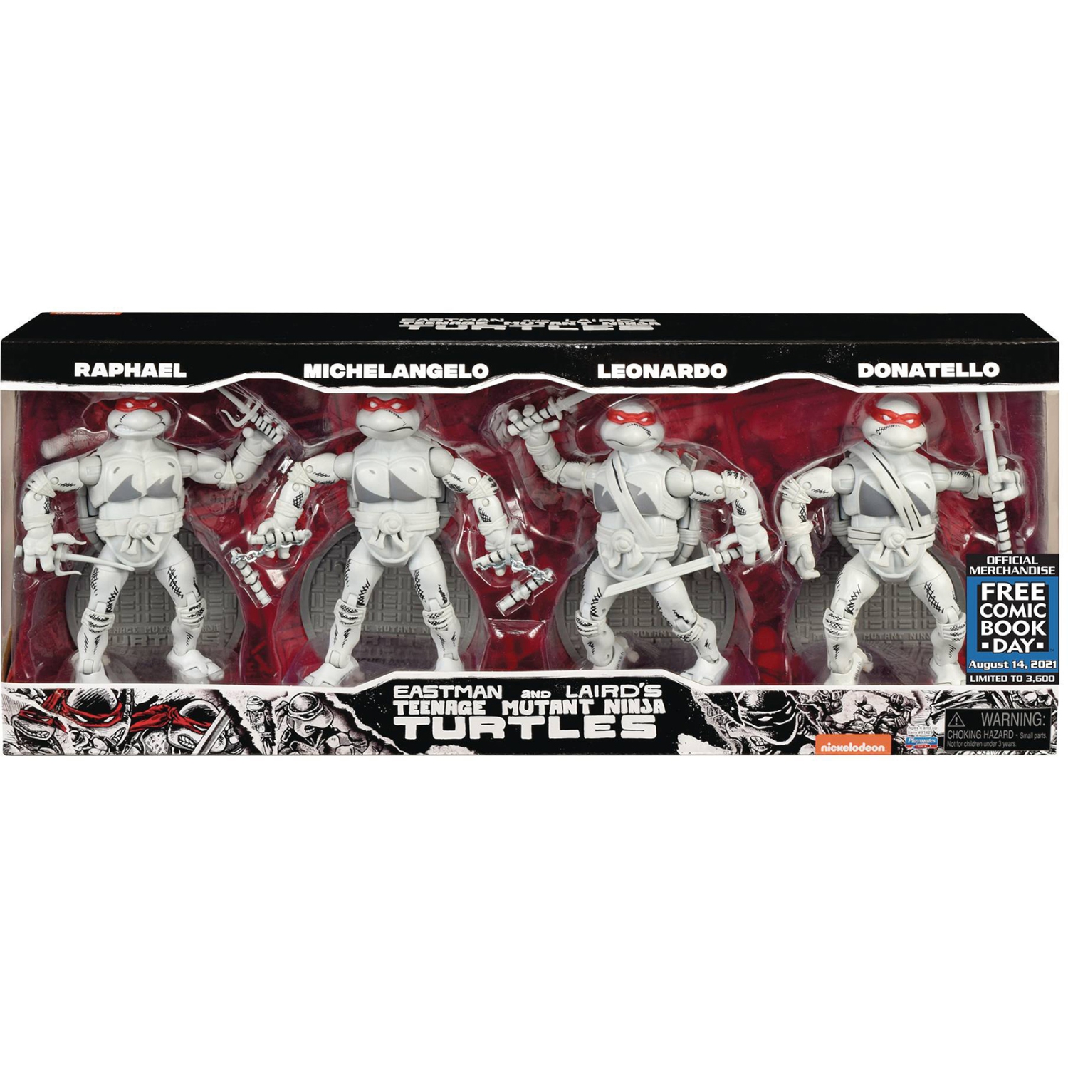 Teenage Mutant Ninja Turtles Black & White 6 Inch Action Figure Box Set Exclusive - Eastman and Laird's TMNT Set