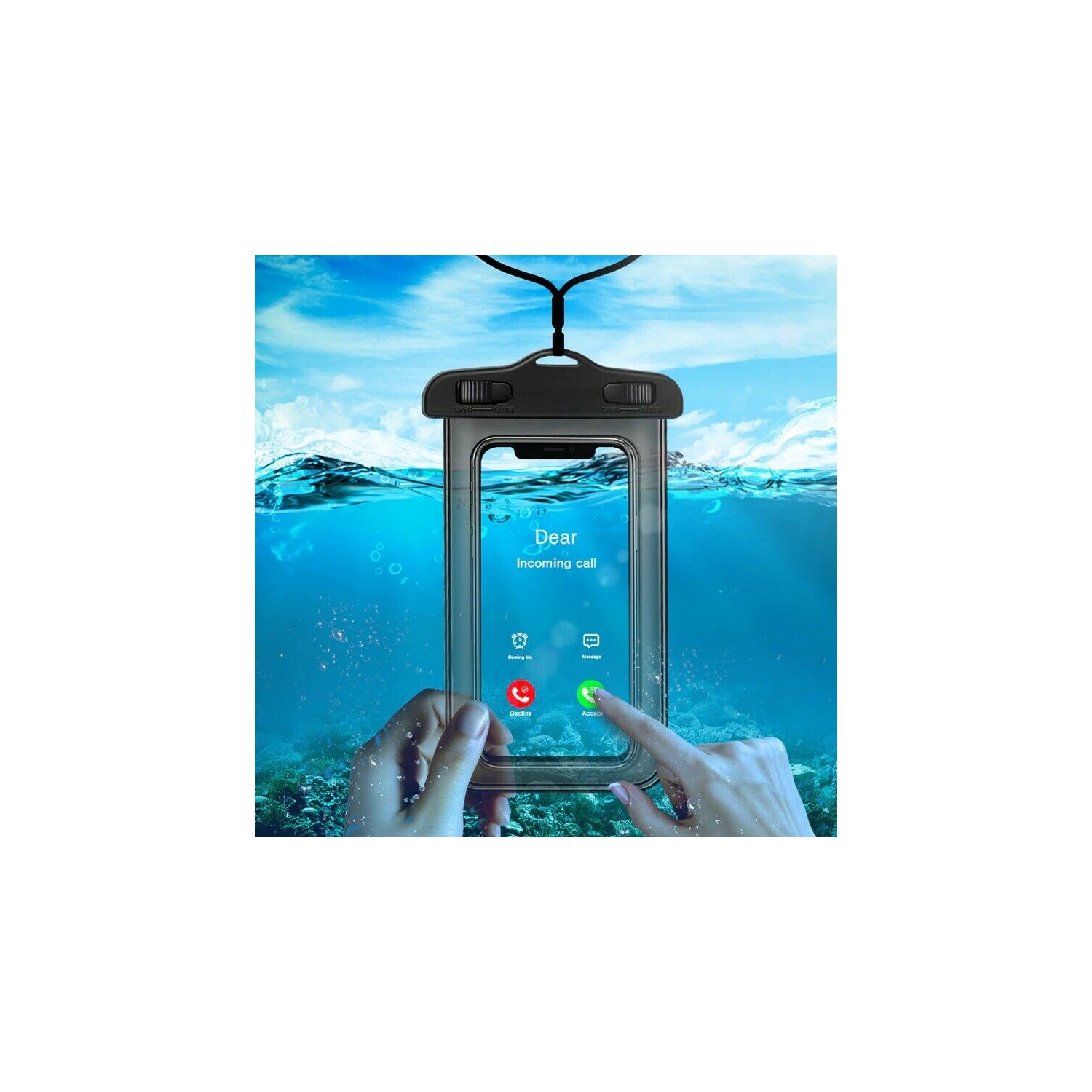 Étui étanche universel pochette pour téléphone cellulaire étanche Coque Étui étanche pour iPhone Samsung