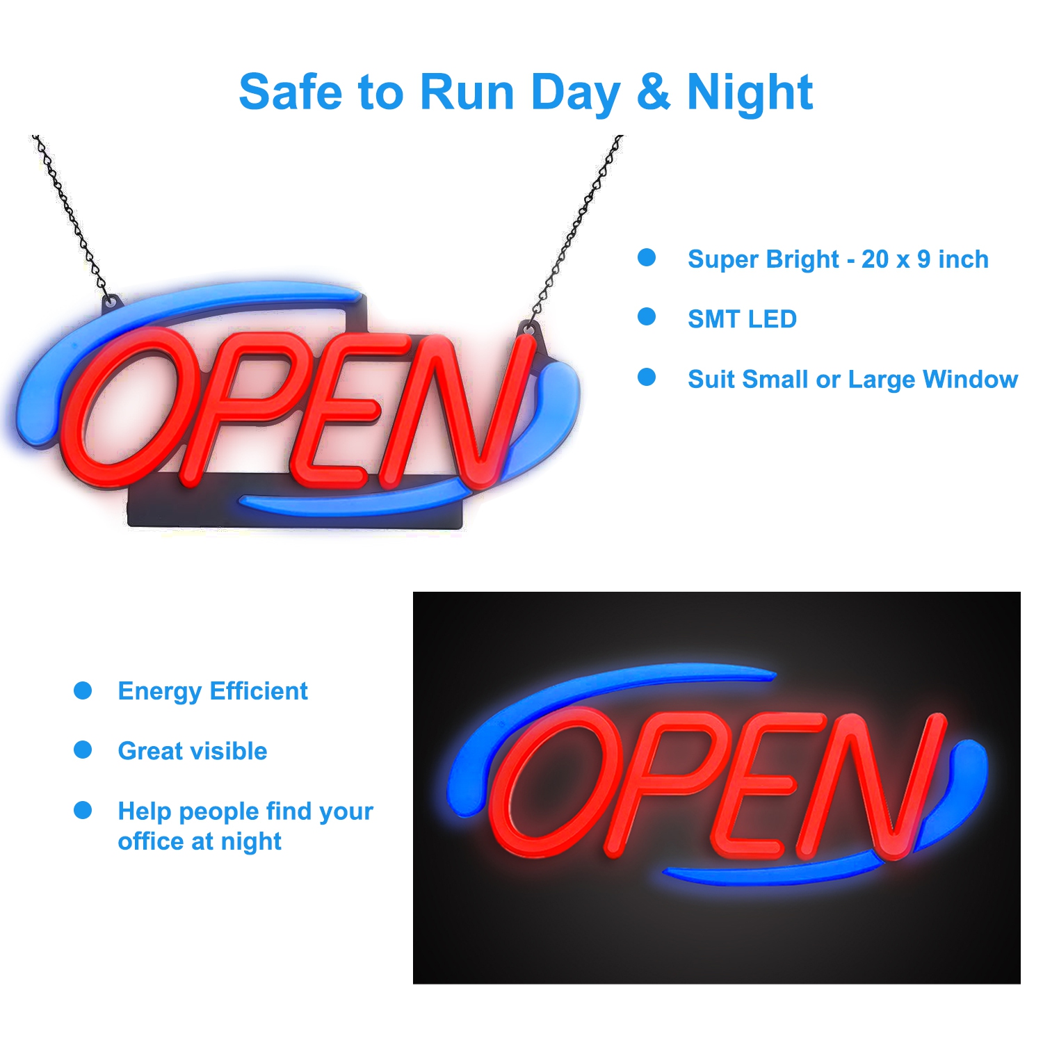 LED　open　Sign 24