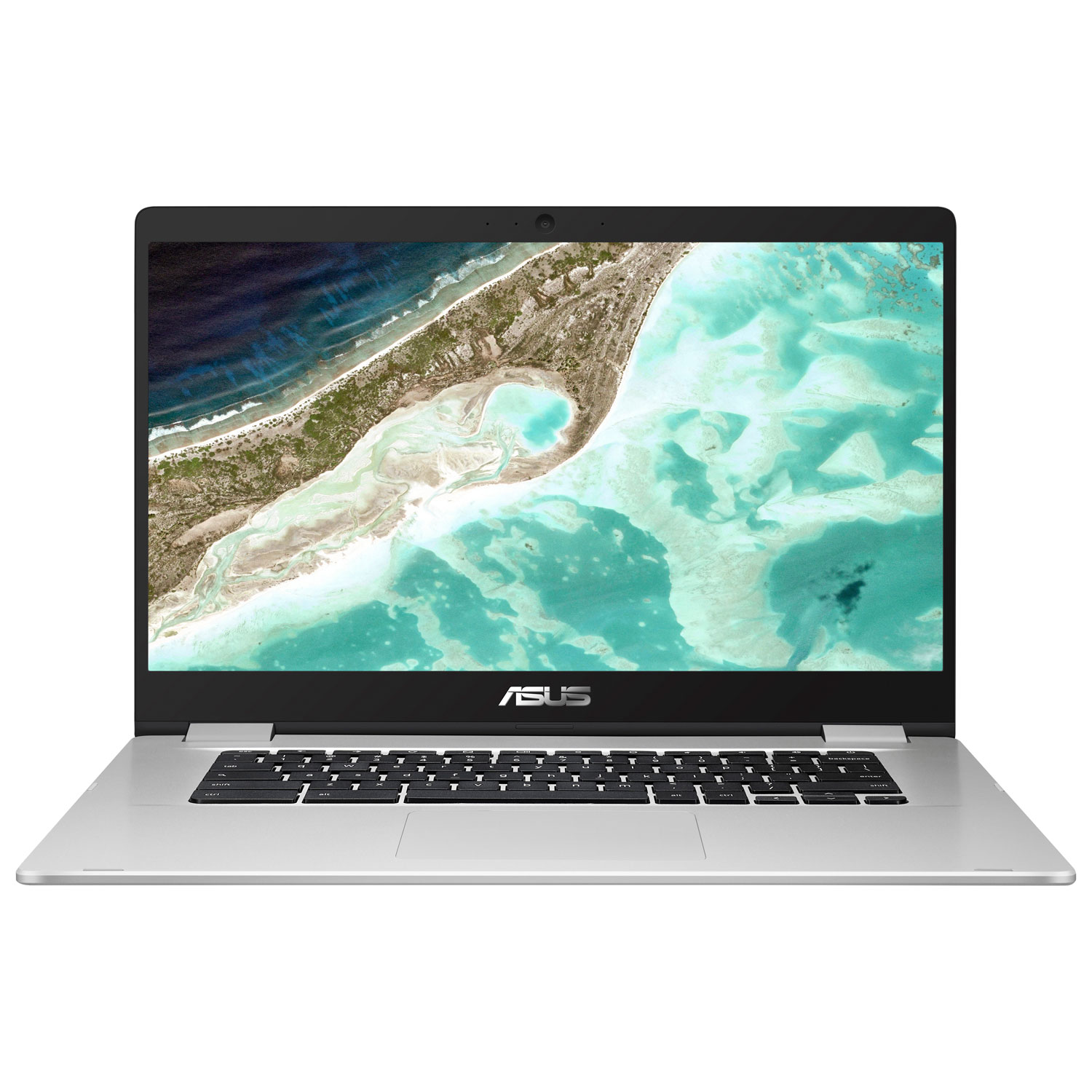 ASUS C523 15.6" Chromebook - Silver (Intel Celeron N3350/64GB eMMC/4GB RAM/Chrome OS)