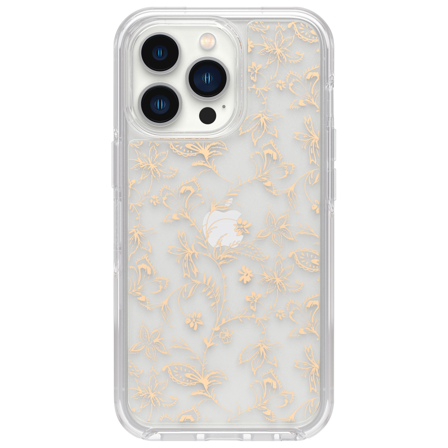 OtterBox Symmetry Fitted Hard Shell Case for iPhone 13 Pro - Clear/Gold