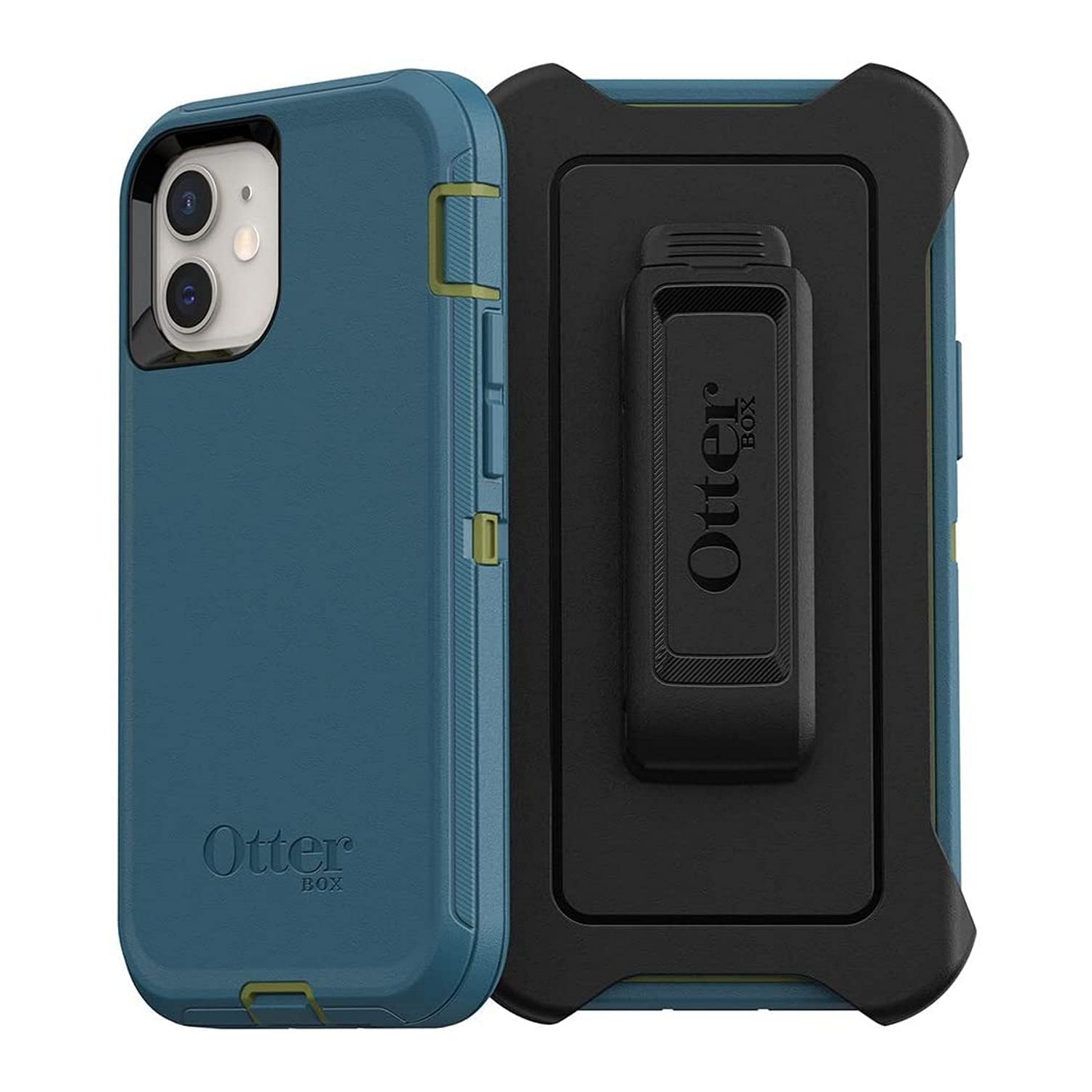 Étui sans écran série Defender d’OtterBox pour iPhone 12 Mini - emballage non destiné à la vente - Sarcelle ME About IT - Boîte ouverte