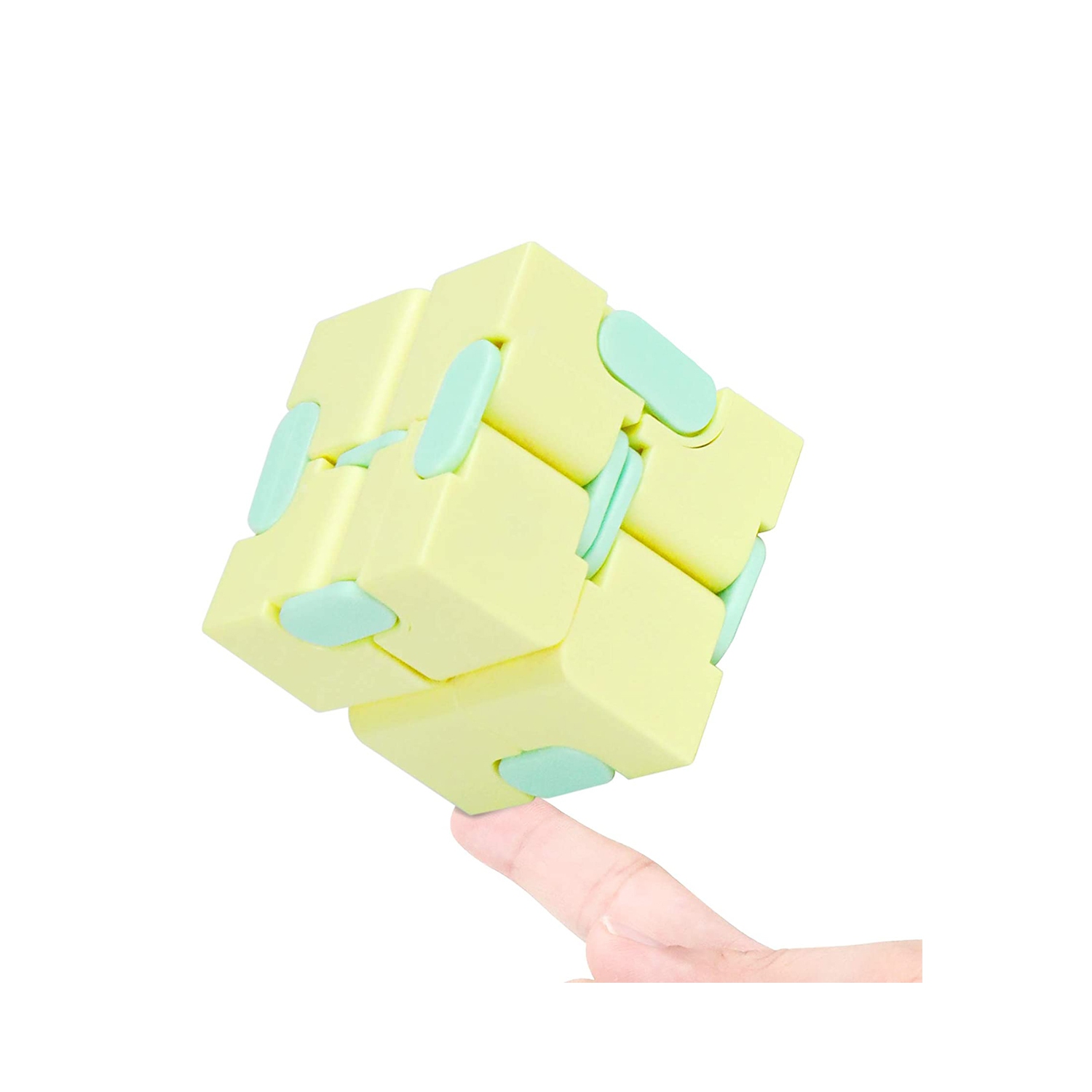 Infinity Cube Pop Fidget Toy Stress Reliever Gadget - Yellow