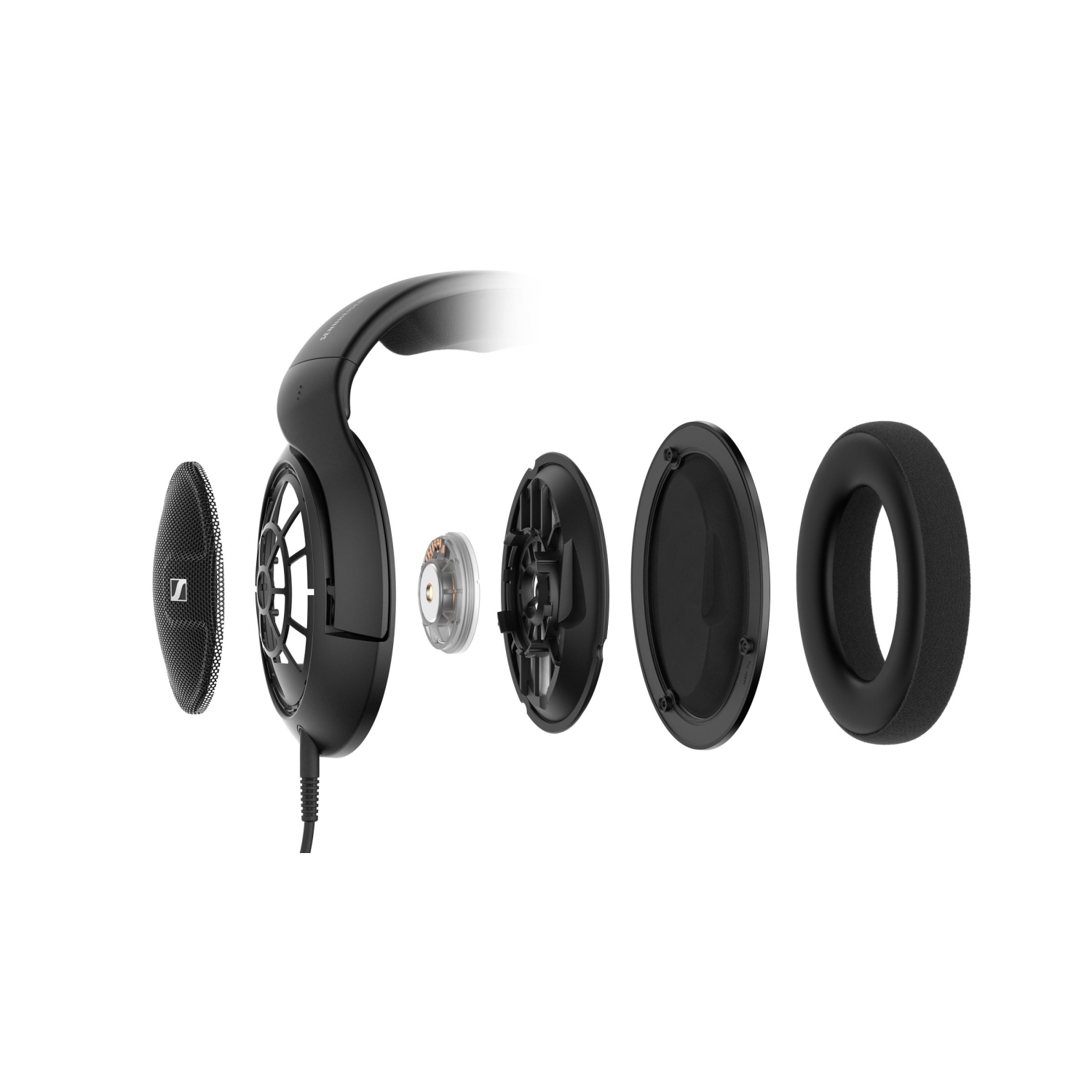 Casque d'écoute audiophile HD 560 S à dos ouvert de Sennheiser - Réponse en fréquence neutre, E.A.R. Technologie pour un champ sonore large, câble