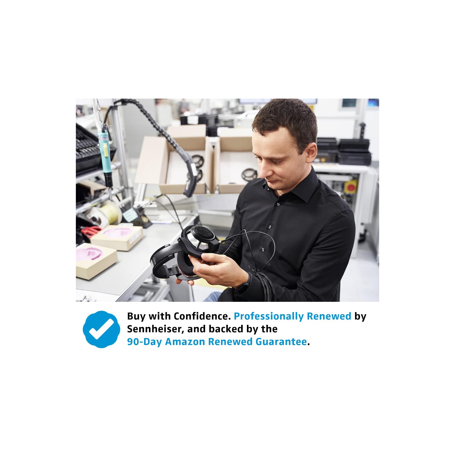 Casque d'écoute audiophile HD 560 S à dos ouvert de Sennheiser - Réponse en fréquence neutre, E.A.R. Technologie pour un champ sonore large, câble