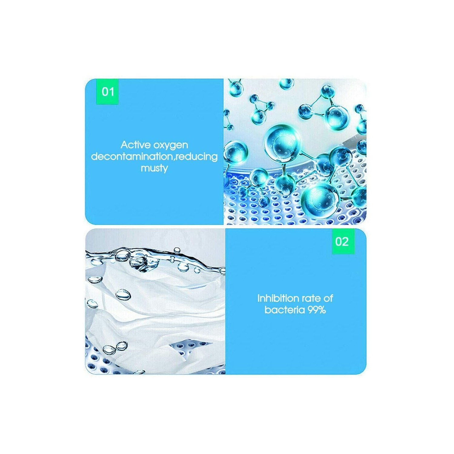 ISTAR Effervescent Tablet Washer Cleaner,Solid Washing Machine Cleaner,Deep Cleaning Remover with Triple Decontamination for Bath Room Kitchen