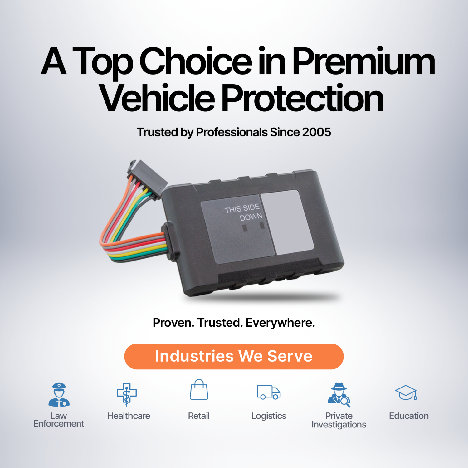 Brickhouse Security LTE Livewire 4 Vehicle GPS Device for Cars, Trucks, Tens, flottes, sans piles requise - Abonnement requis avec plans de service