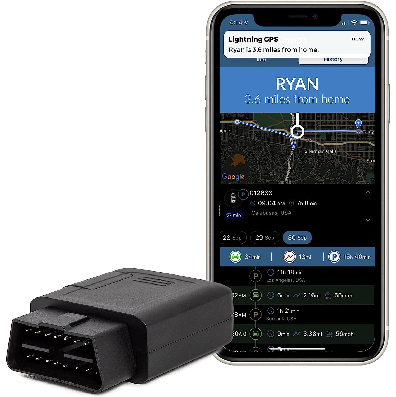 Lightning GPS OBD-II Real Time GPS Tracker for Vehicles. Car GPS Tracker Device. GPS Tracker Automotive Tracking Device for Cars. Hidden GPS Tracking Device. Subscription Required.