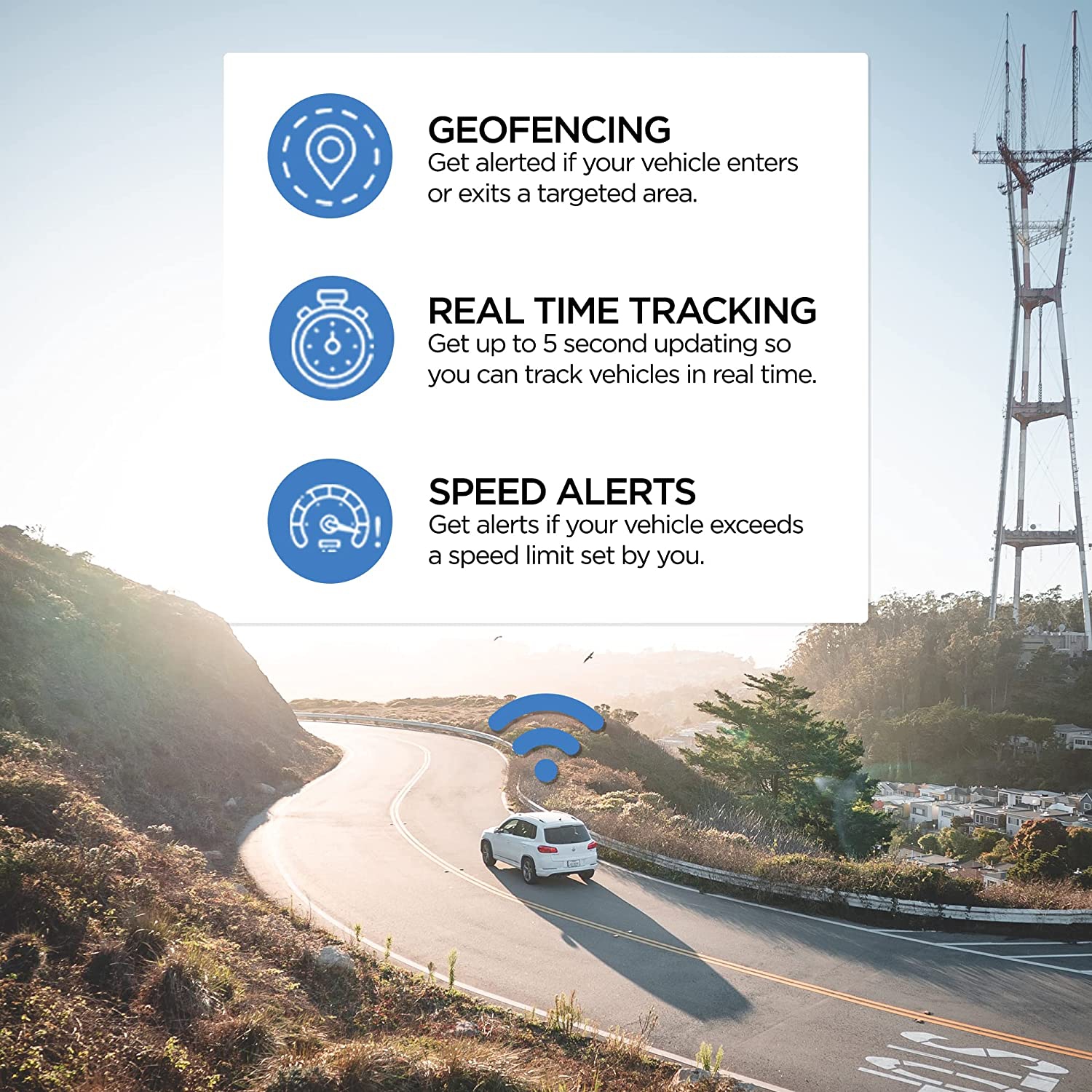 Lightning GPS GL300 GPS Tracker for Vehicles W/Magnetic Case & Battery - Subscription Needed - Vehicle Fleet GPS Tracker Automotive Tracking Device -