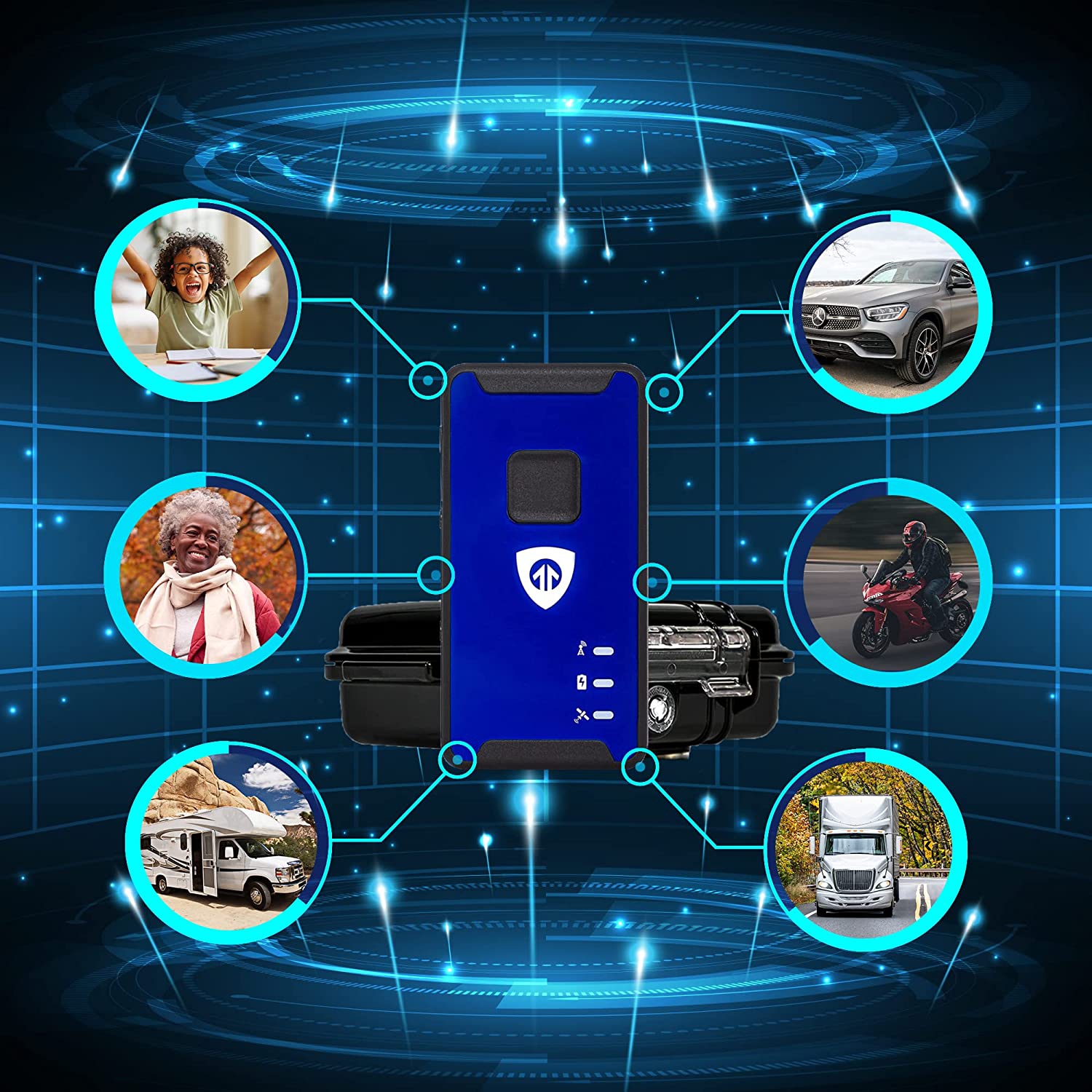 Brickhouse Security – dispositif de suivi GPS magnétique LTE de 140 jours - dispositif de localisation GPS avec étui magnétique et batterie longue